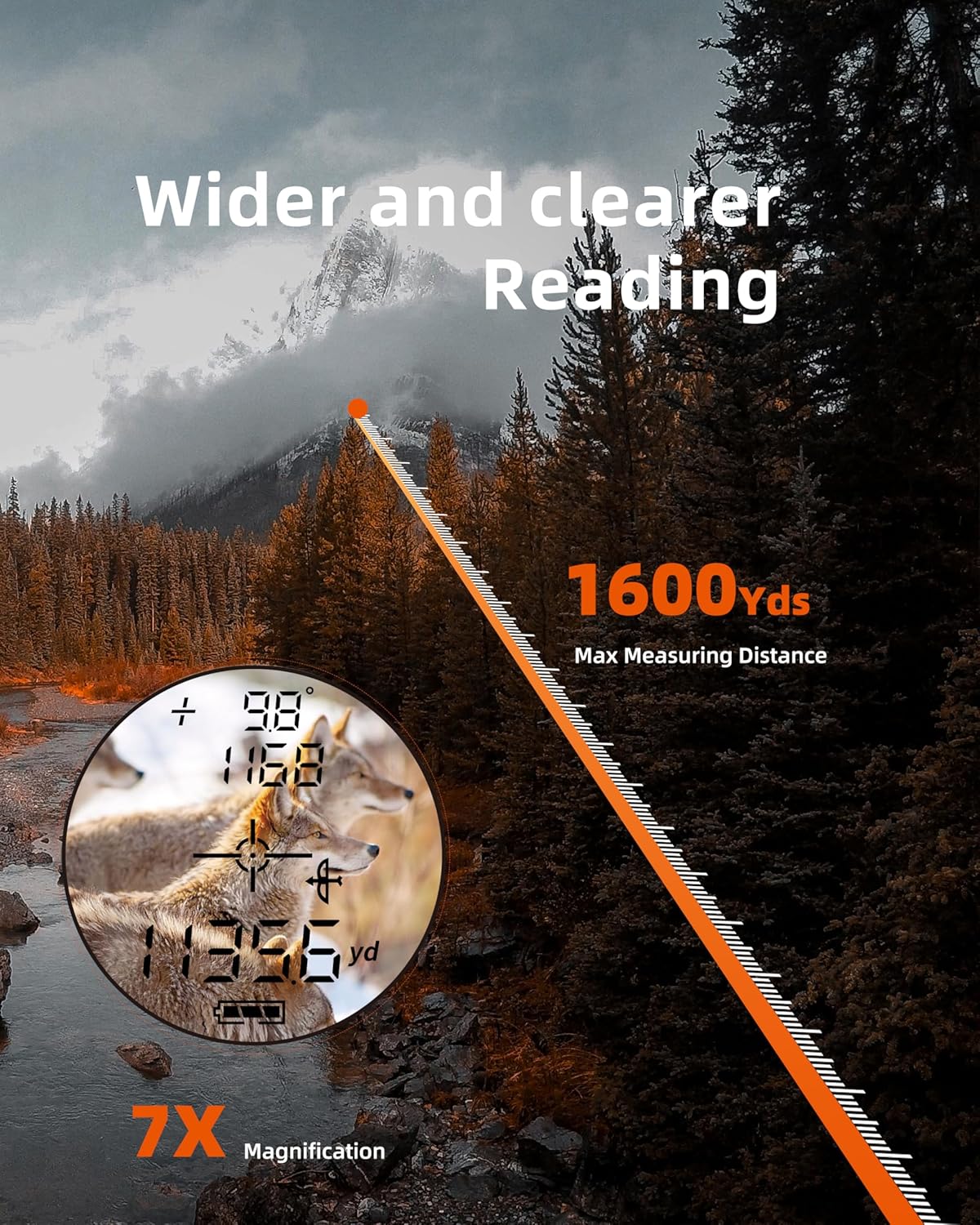 Aofar Rangefinder HX1600 per Caccia e Tiro con l'Arco - immagine 4