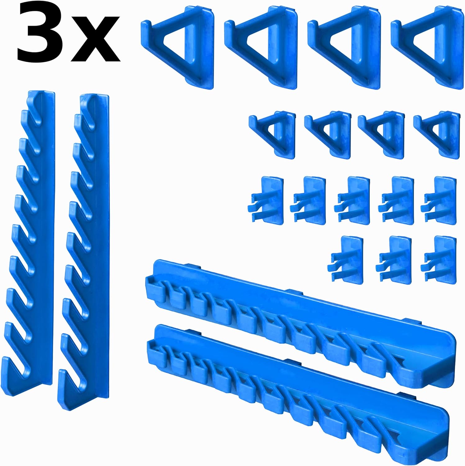 botle Parete Portautensili 154x78 cm, Blu - immagine 6