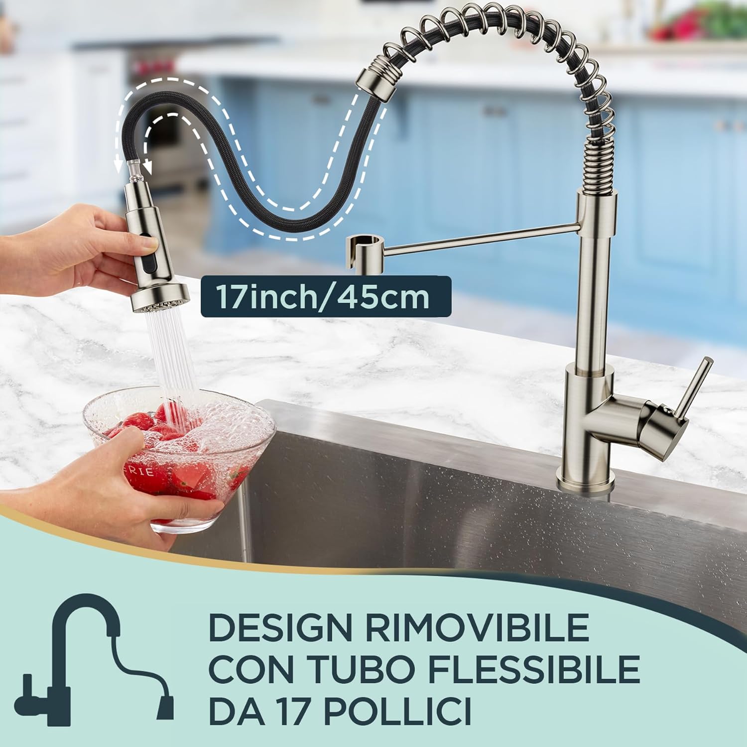 Forious Rubinetto Cucina con Doccetta Estraibile - immagine 2