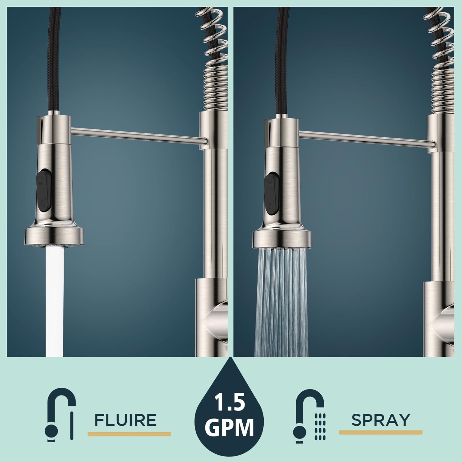 Forious Rubinetto Cucina con Doccetta Estraibile - immagine 3