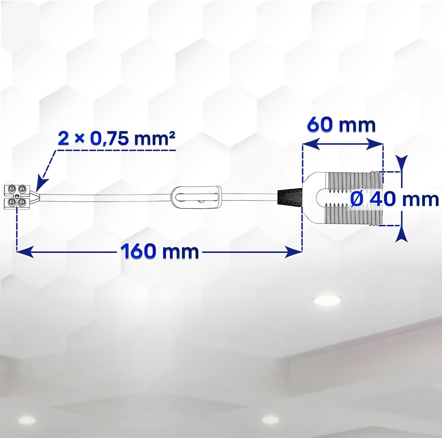 Monteral Base Riduttrice per Lampada E27, Bianco - immagine 3
