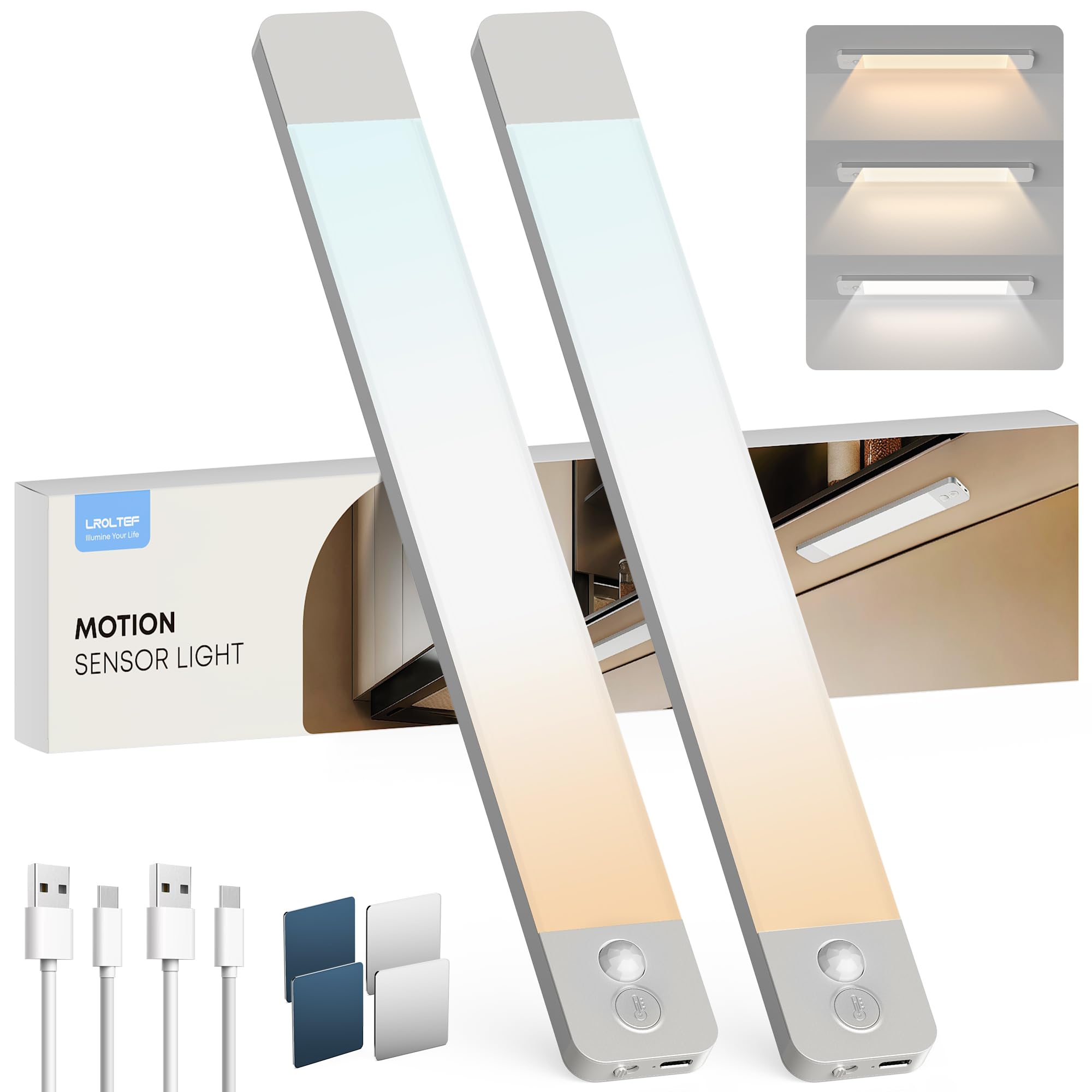 Luce LED Sottopensile Cucina 40CM con Sensore (2PZ)