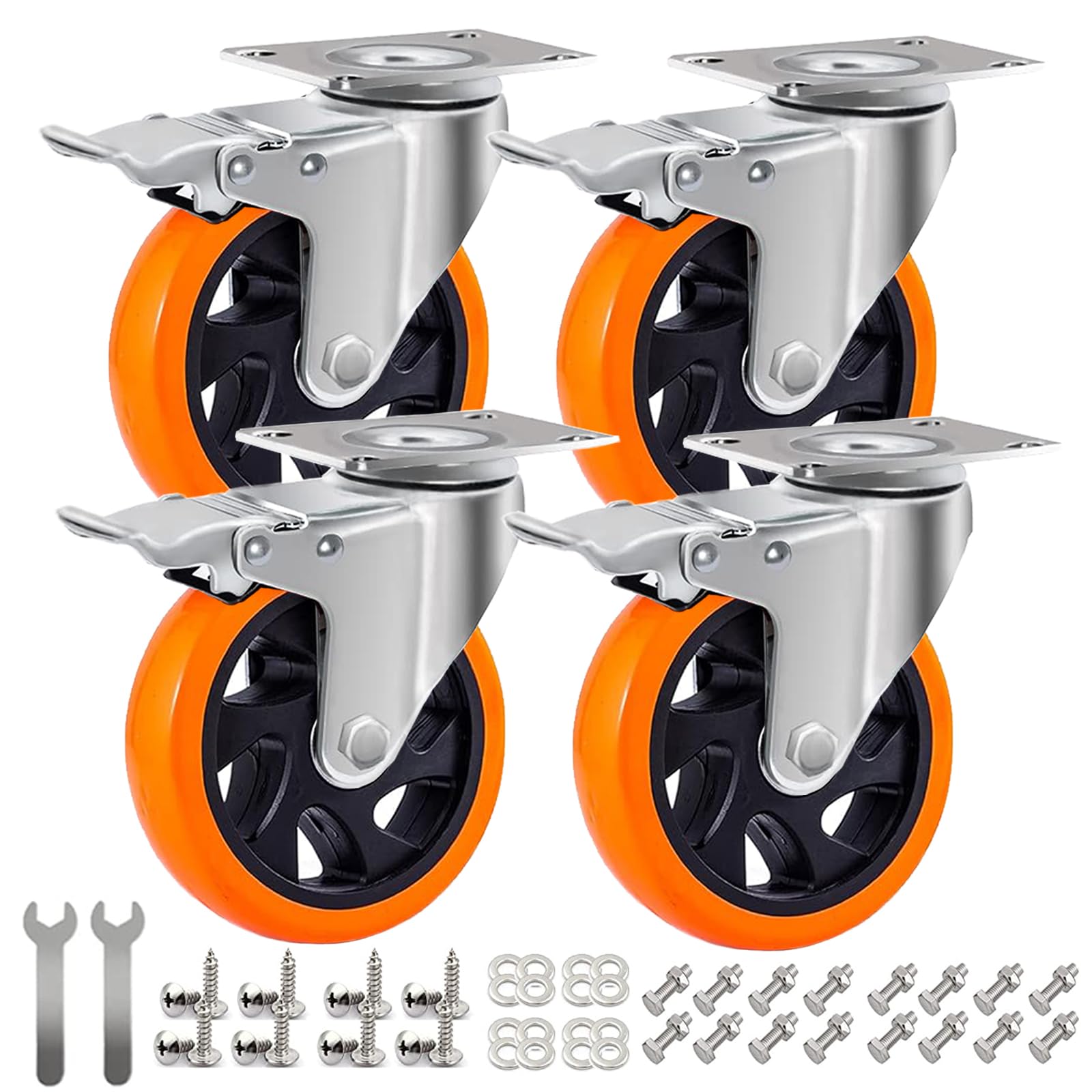 Rriuto Ruote per Carrello Pesanti 125MM con Freno