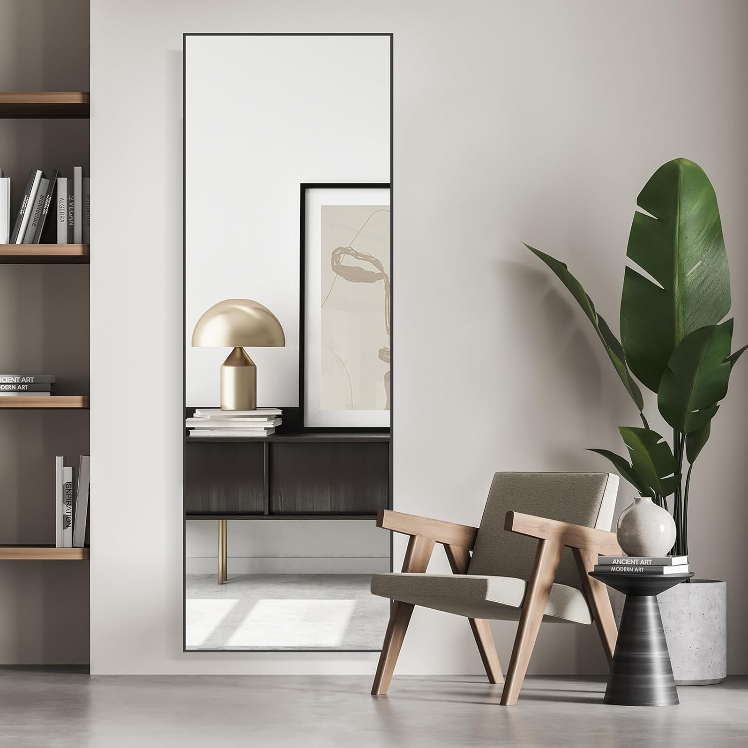 Lunamirror Specchio da Pavimento 52x161 CM, Nero - immagine 7