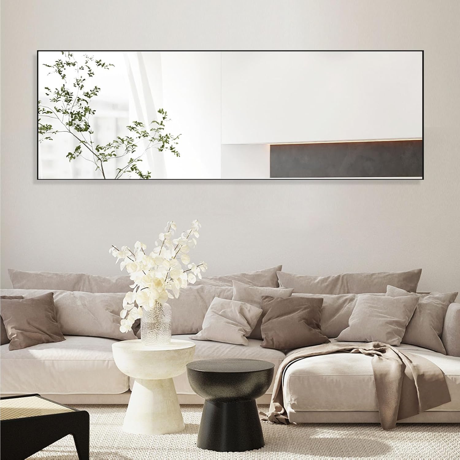 Lunamirror Specchio da Pavimento 52x161 CM, Nero - immagine 8