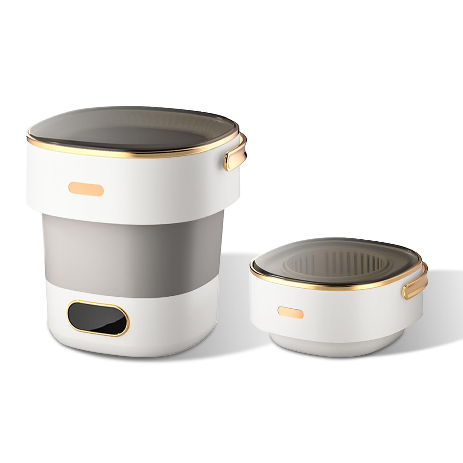 Lavatrici Pieghevole con Centrifuga 15L, Grigio