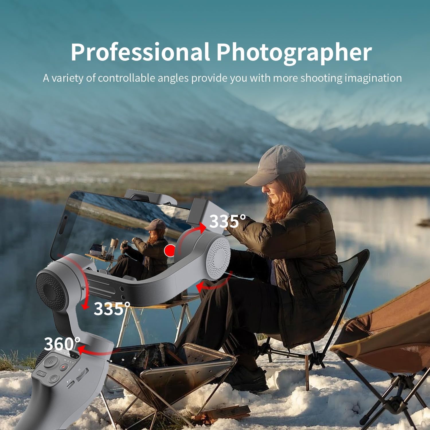 Toallin Stabilizzatore Gimbal 3 Assi per Telefono - immagine 5