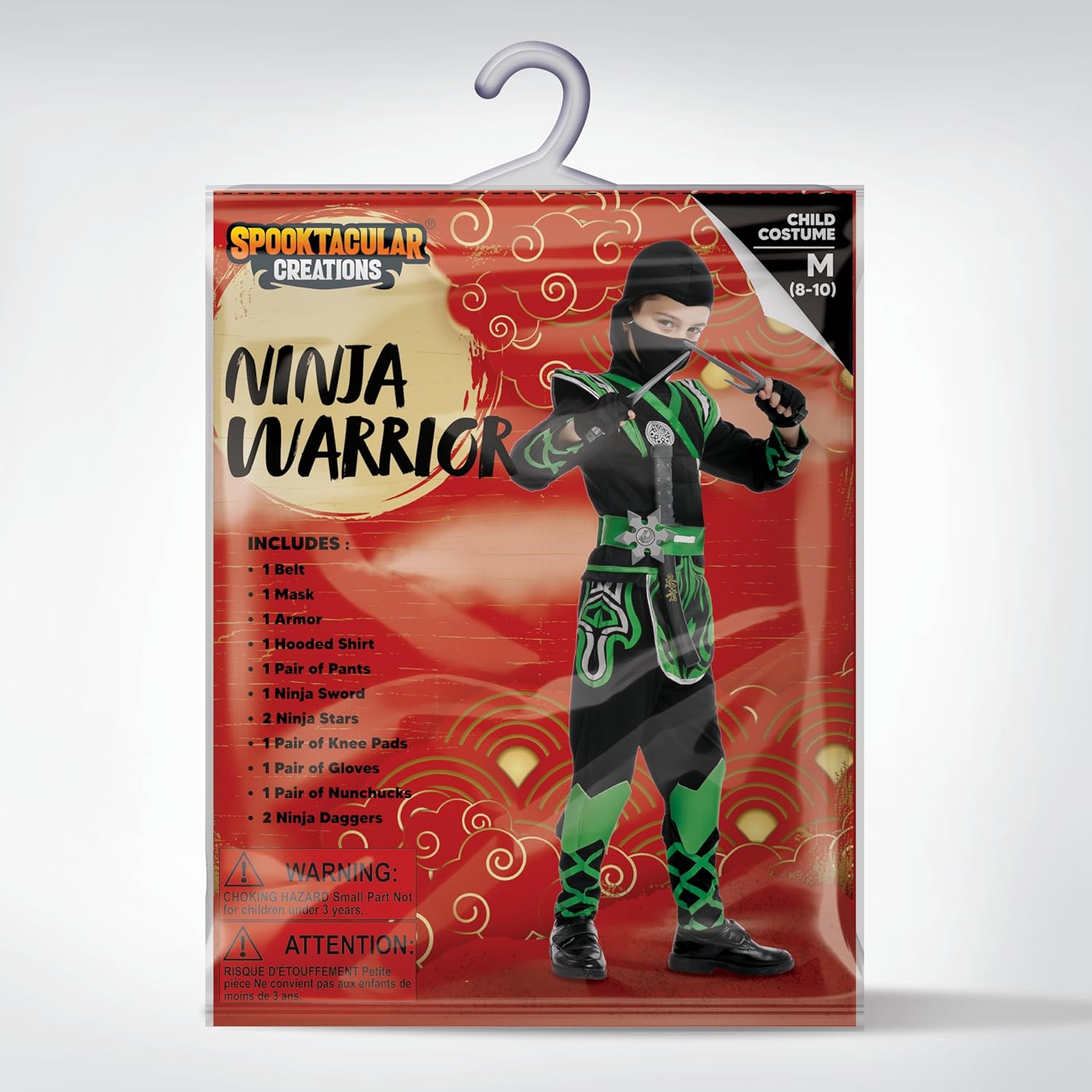 Spooktacular Creations Costume da Ninja Verde per Bambini - immagine 6