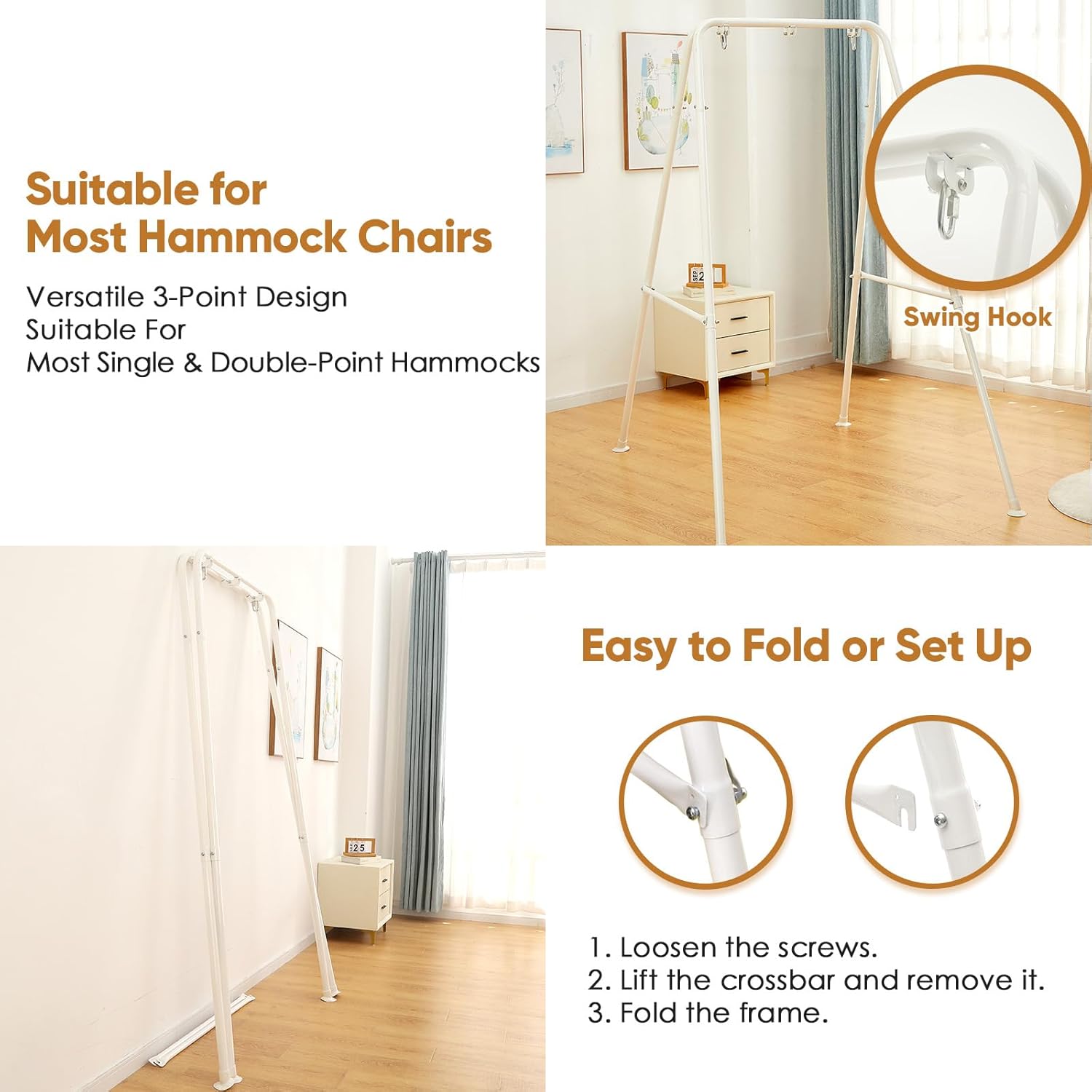 Selfla Supporto per Amaca Pieghevole Portatile - immagine 4