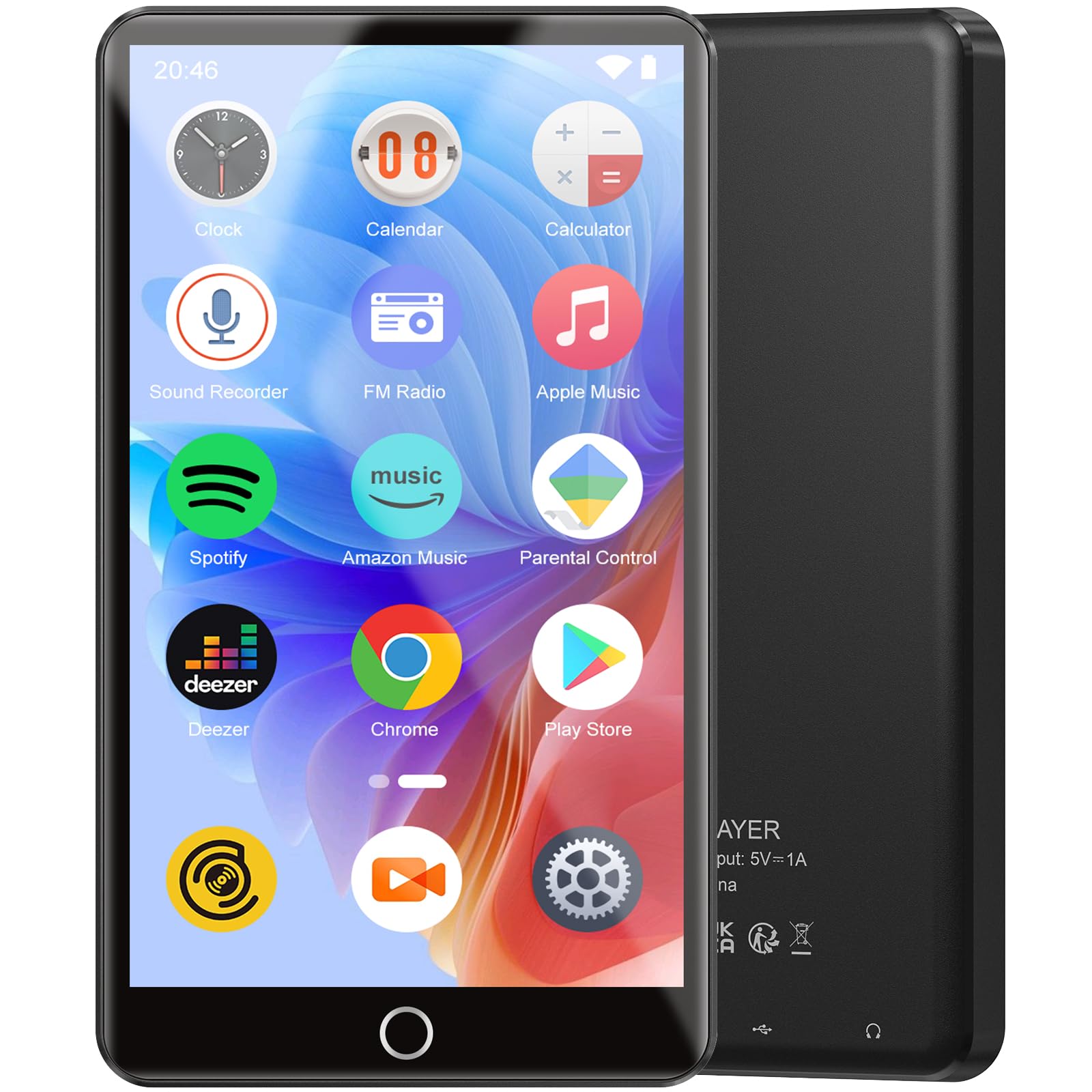 Lettore MP3 96GB con Bluetooth 5.0 e WiFi, Android 13
