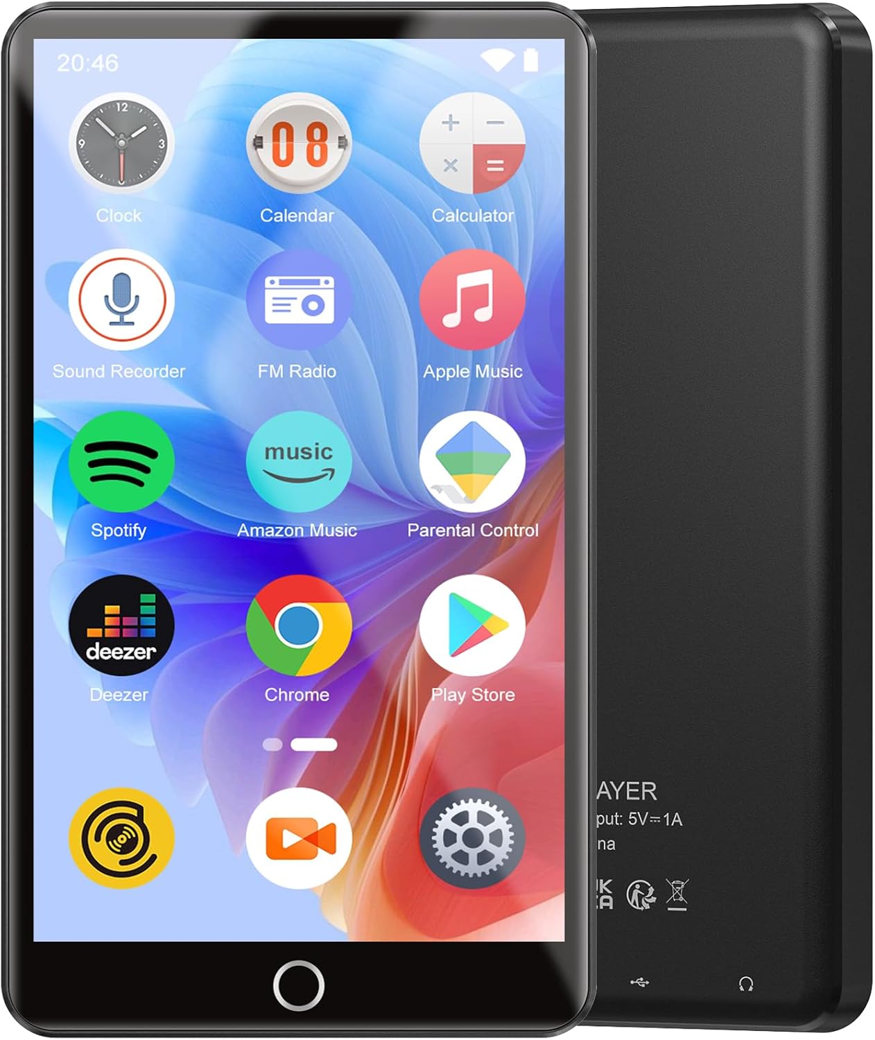 Lettore MP3 96GB con Bluetooth 5.0 e WiFi, Android 13 - immagine 1