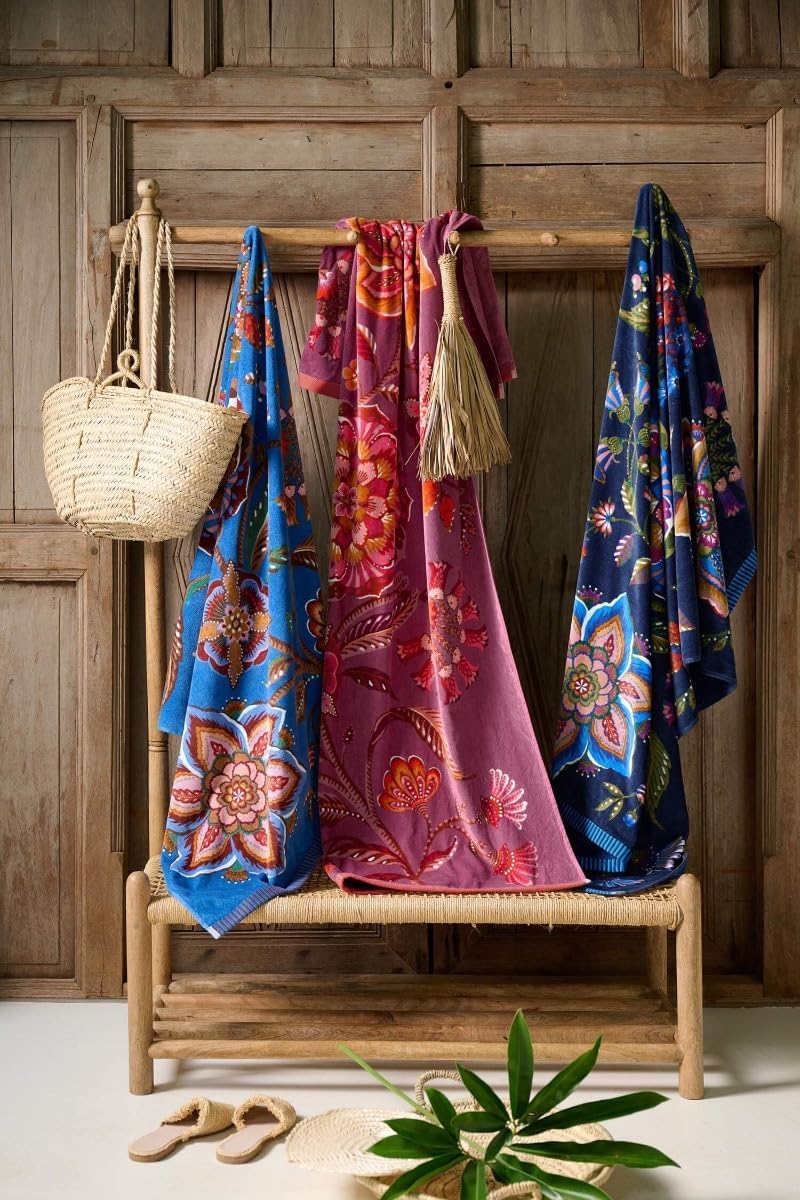 Pip studio - telo mare spugna 100x180 pip studio viva la vida blu - immagine 3