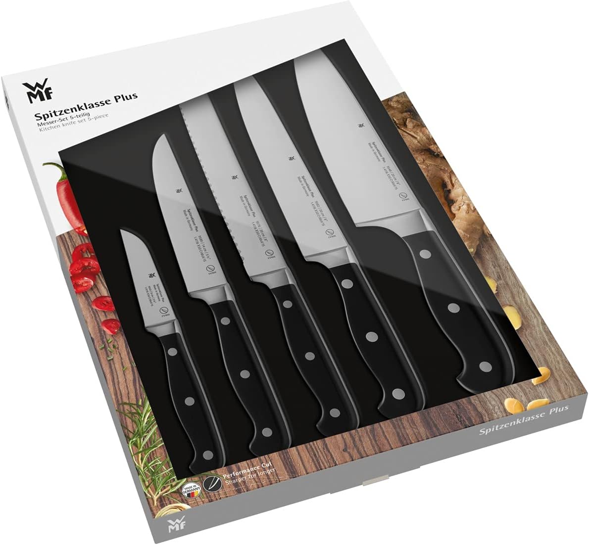 WMF Coltello Set Classe Plus Performance Cut, Acciaio Inox, Nero, Set 5 Pezzi - immagine 12