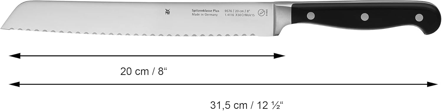 WMF Coltello Set Classe Plus Performance Cut, Acciaio Inox, Nero, Set 5 Pezzi - immagine 7