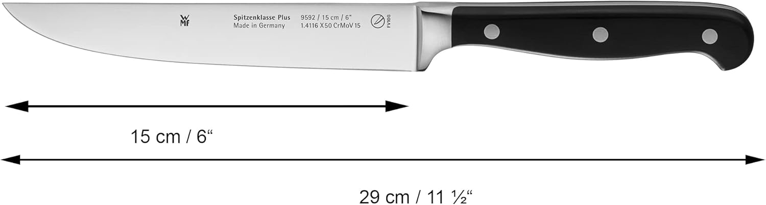 WMF Coltello Set Classe Plus Performance Cut, Acciaio Inox, Nero, Set 5 Pezzi - immagine 8