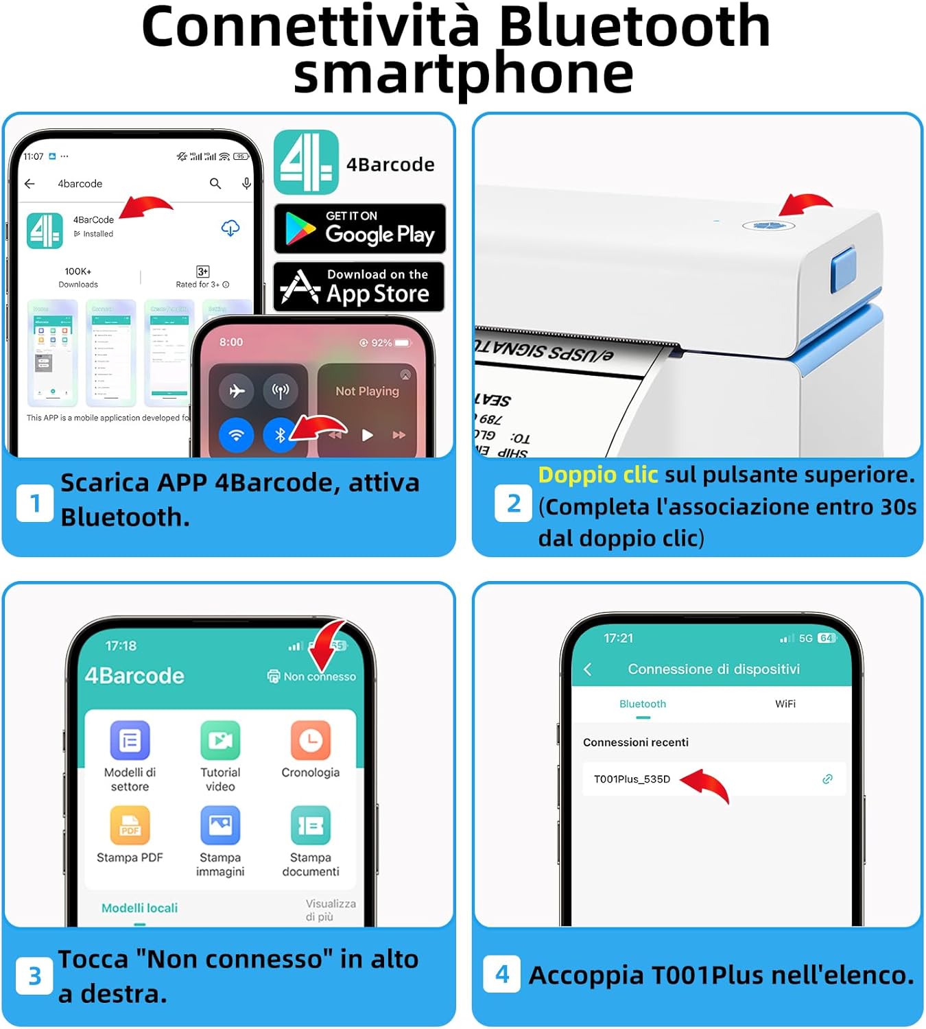 Orgsta Stampante Termica USB per Etichette di Spedizione - immagine 6