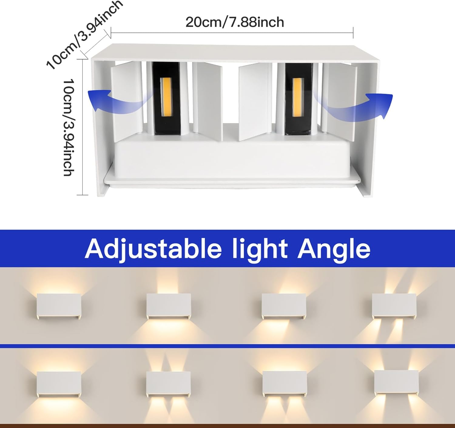 Applique LED da Esterno/Interno 25W IP65 Impermeabile - immagine 5