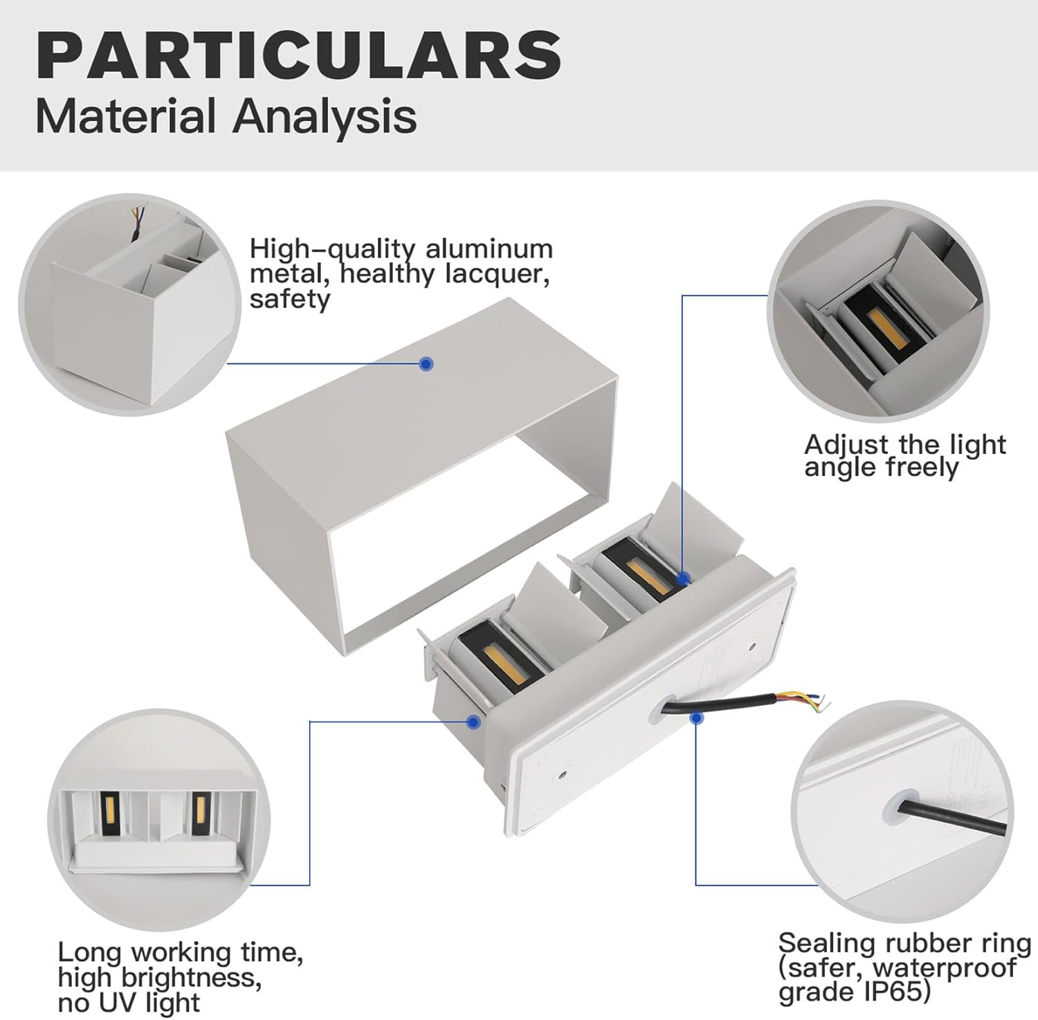 Applique LED da Esterno/Interno 25W IP65 Impermeabile - immagine 6