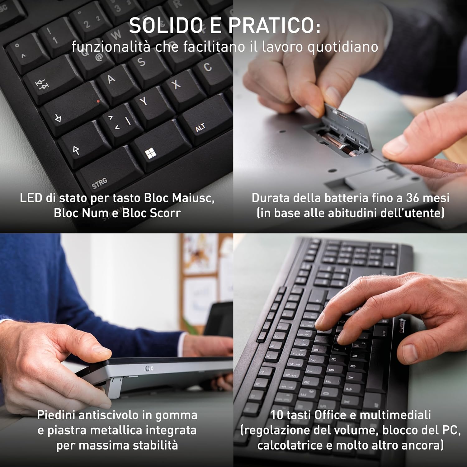 Cherry STREAM DESKTOP COMFORT - Set Tastiera e Mouse Wireless - immagine 5