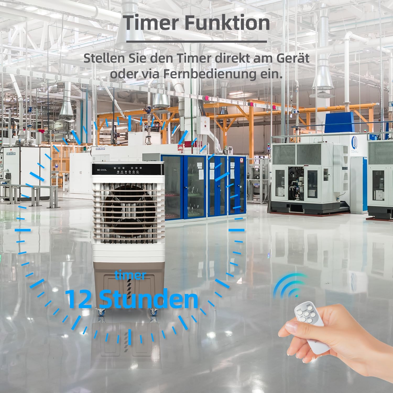 Raffreddatore d'Aria Mobile 60L 150W - immagine 5