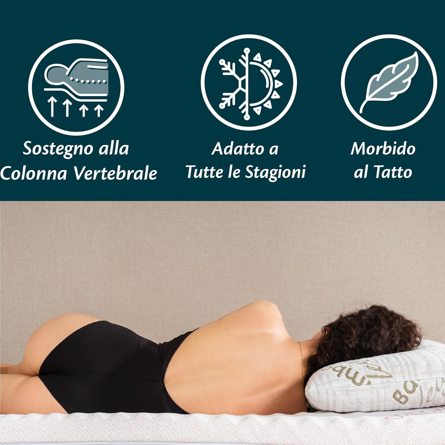 Topper Matrimoniale 160x190 in Foam 6 cm - immagine 6