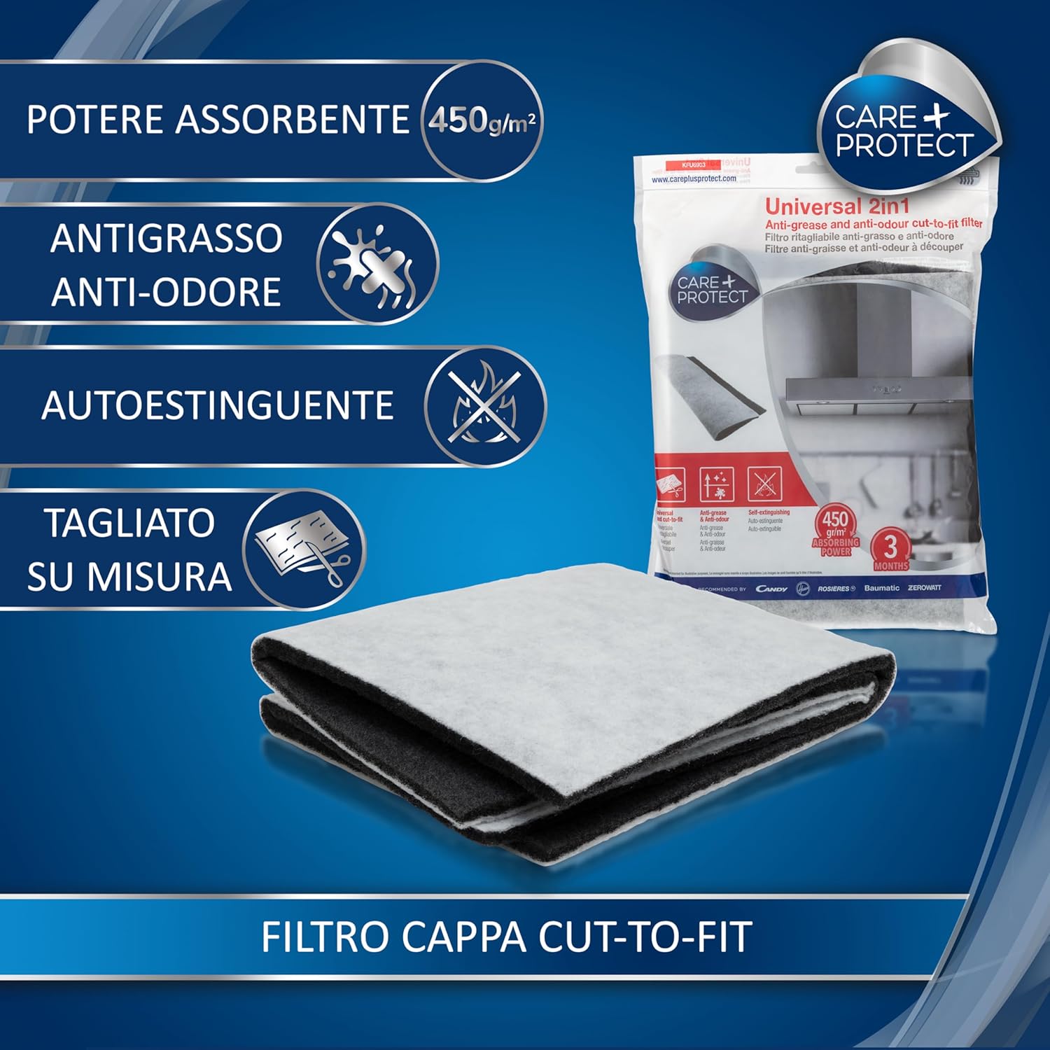 CARE+PROTECT Filtro Universale 2in1 Anti-Grasso e Anti-Odore - immagine 2