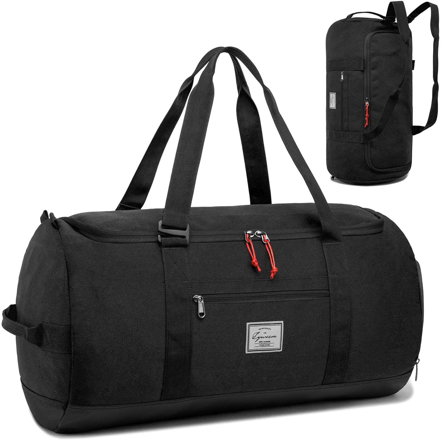 Borsa Sportiva Uomo Donna Grande 60L, Nero