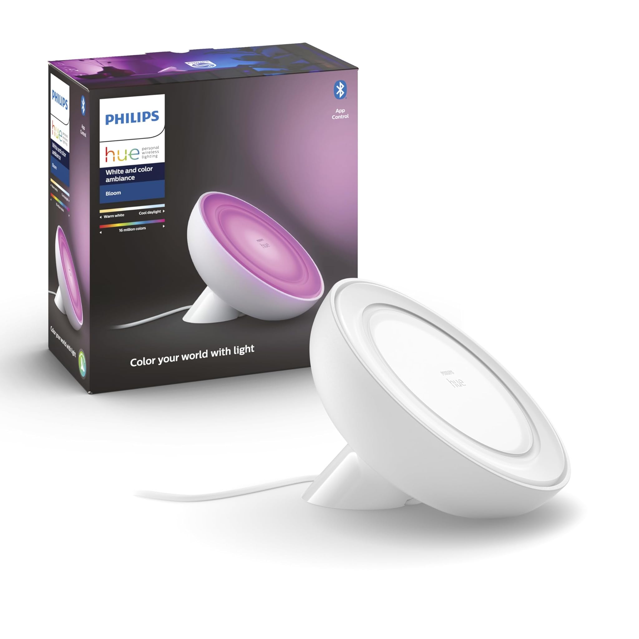 Philips Hue White And Color Bloom - Lampada da Tavolo Smart