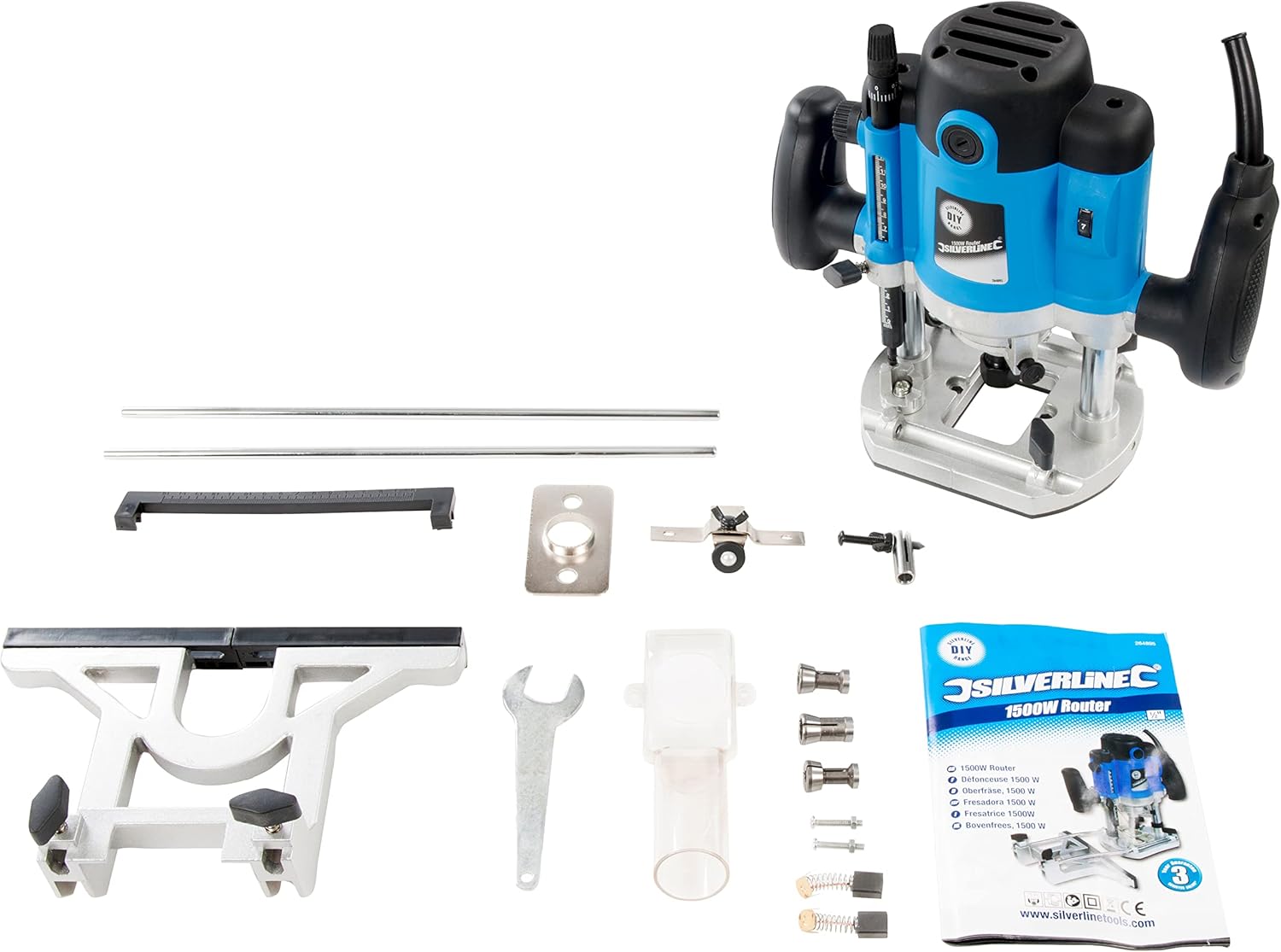 Silverline 264895 Fresatrice, 1/2", 1500 W - immagine 8