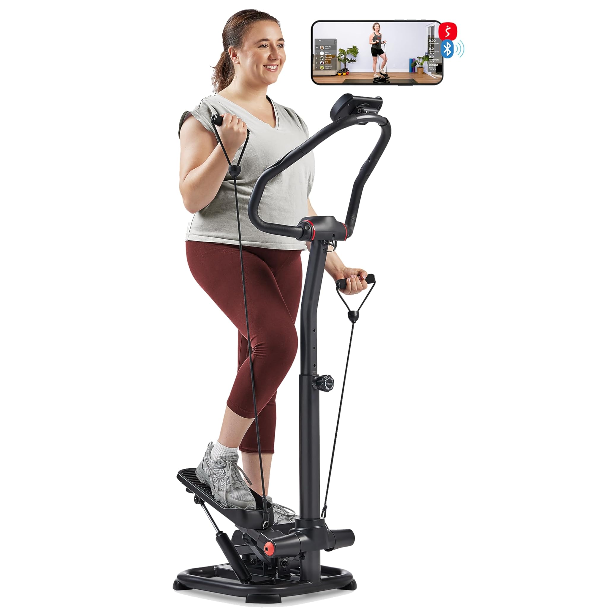 Sunny Health & Fitness Stair Stepper con Manubrio