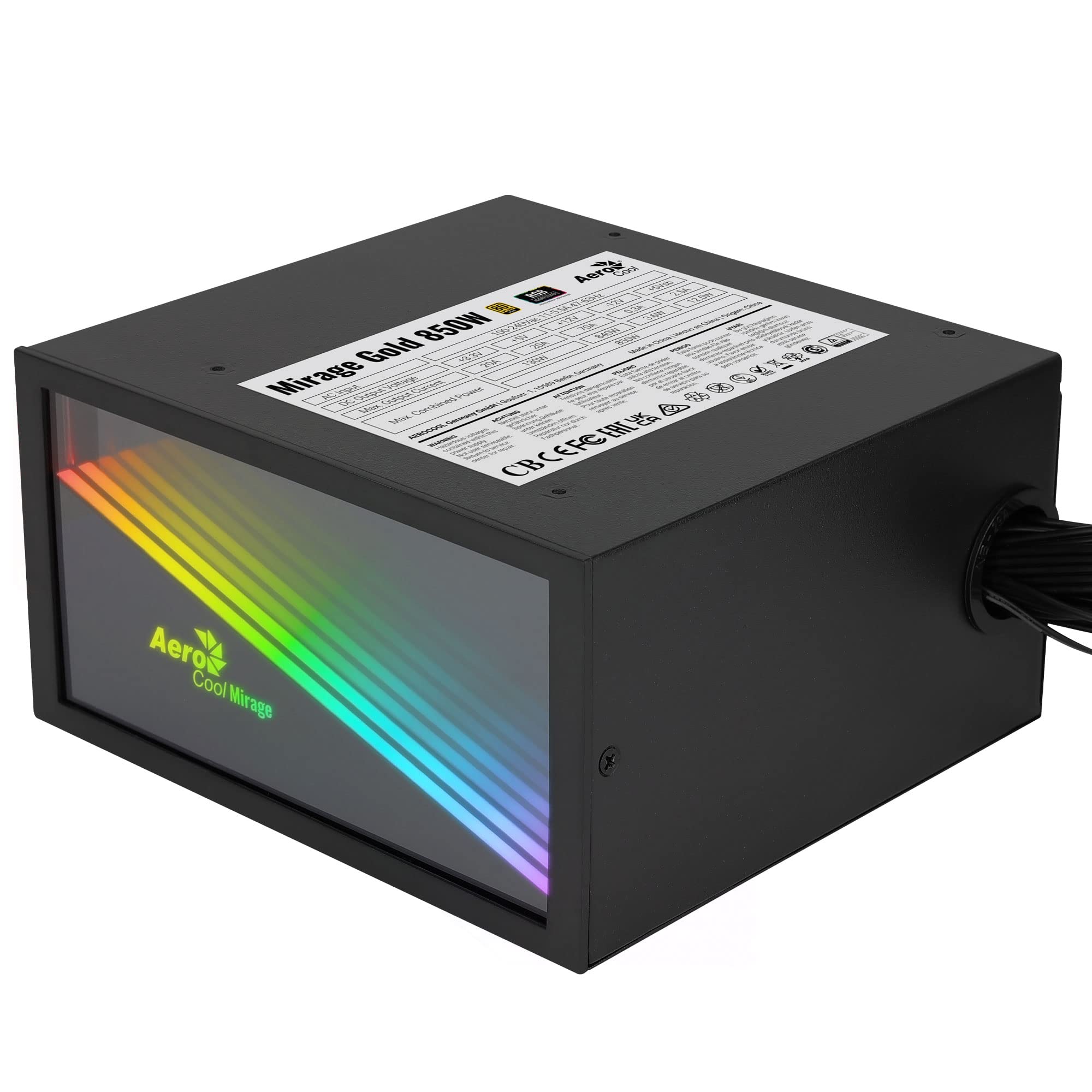 Aerocool MIRAGEGOLD850 - Alimentatore PC 850W
