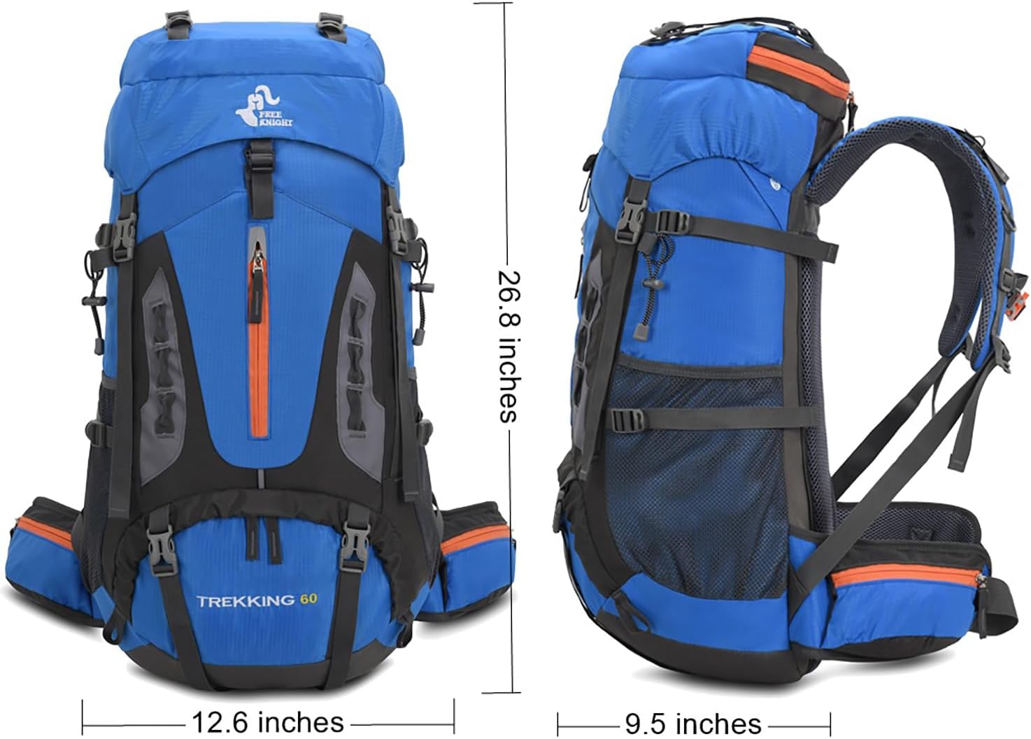 Bseash Zaino da Trekking Impermeabile 60L - immagine 2