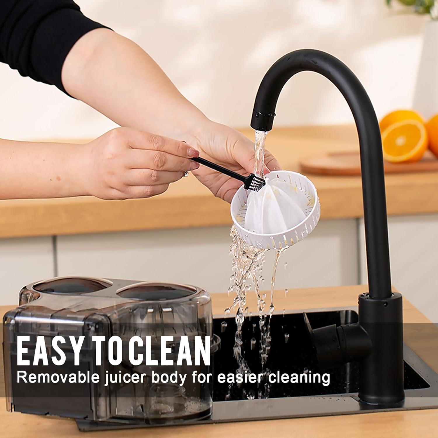 Spremiagrumi Elettrico Automatico a Doppia Testa 100W - immagine 6