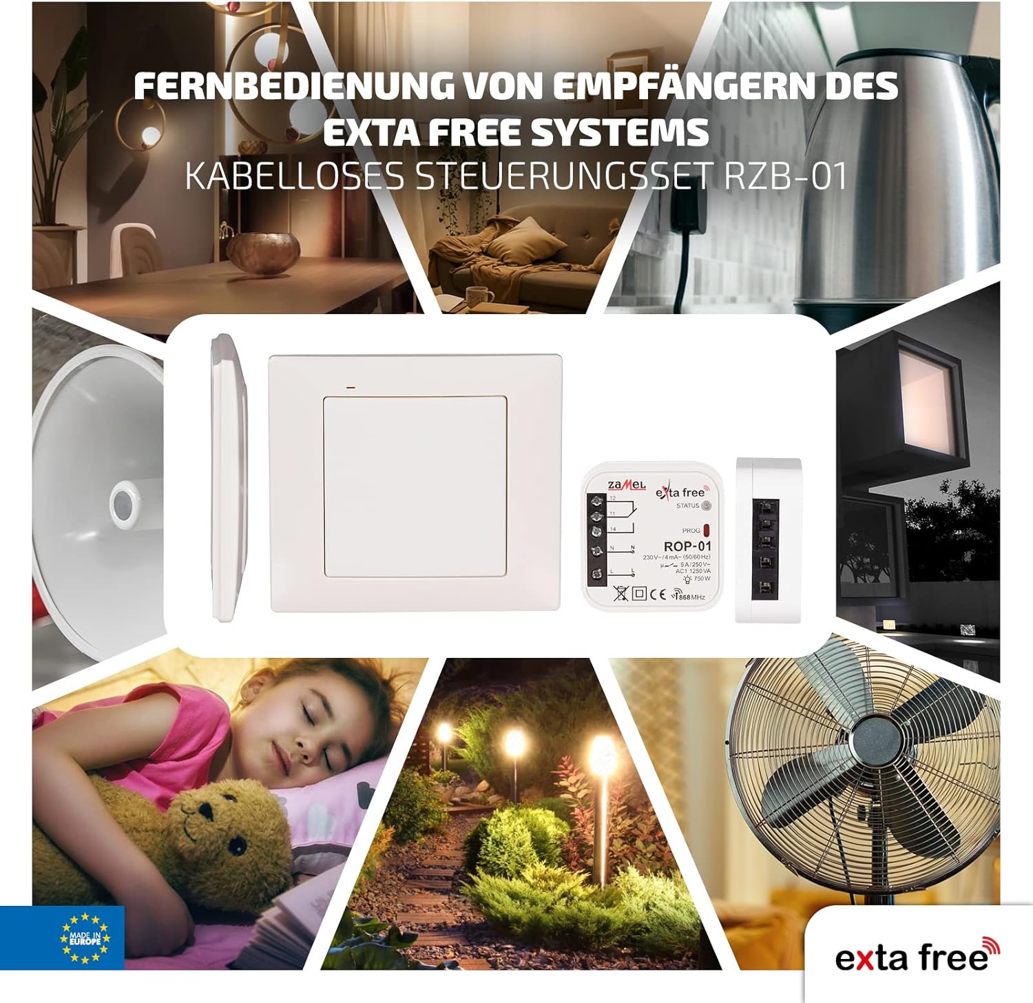 Exta Free Wireless-01 controllo – illuminazione, 1 pz, RZB - immagine 6