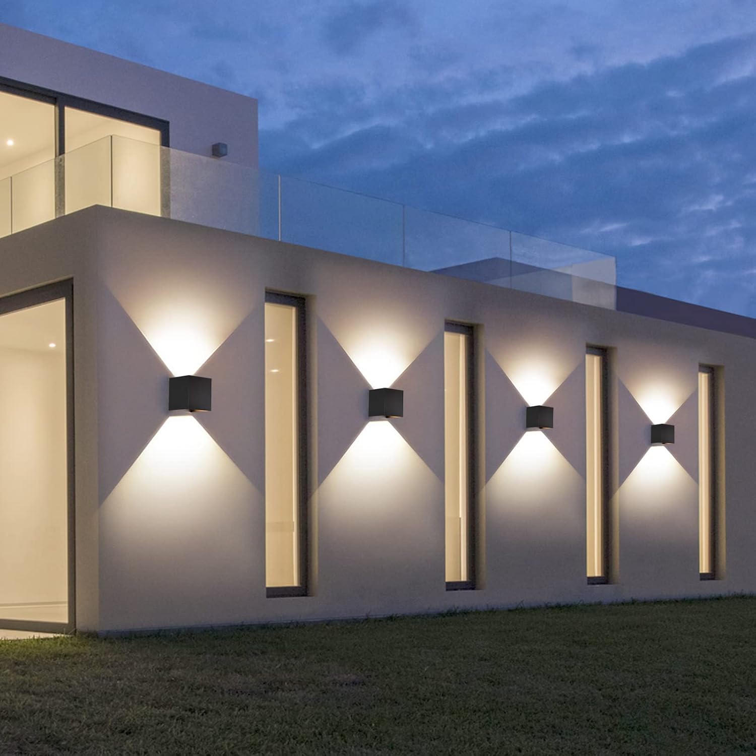 Fupe Applique LED da Esterno/Interno 9W 3000K, 2 Pezzi - immagine 6