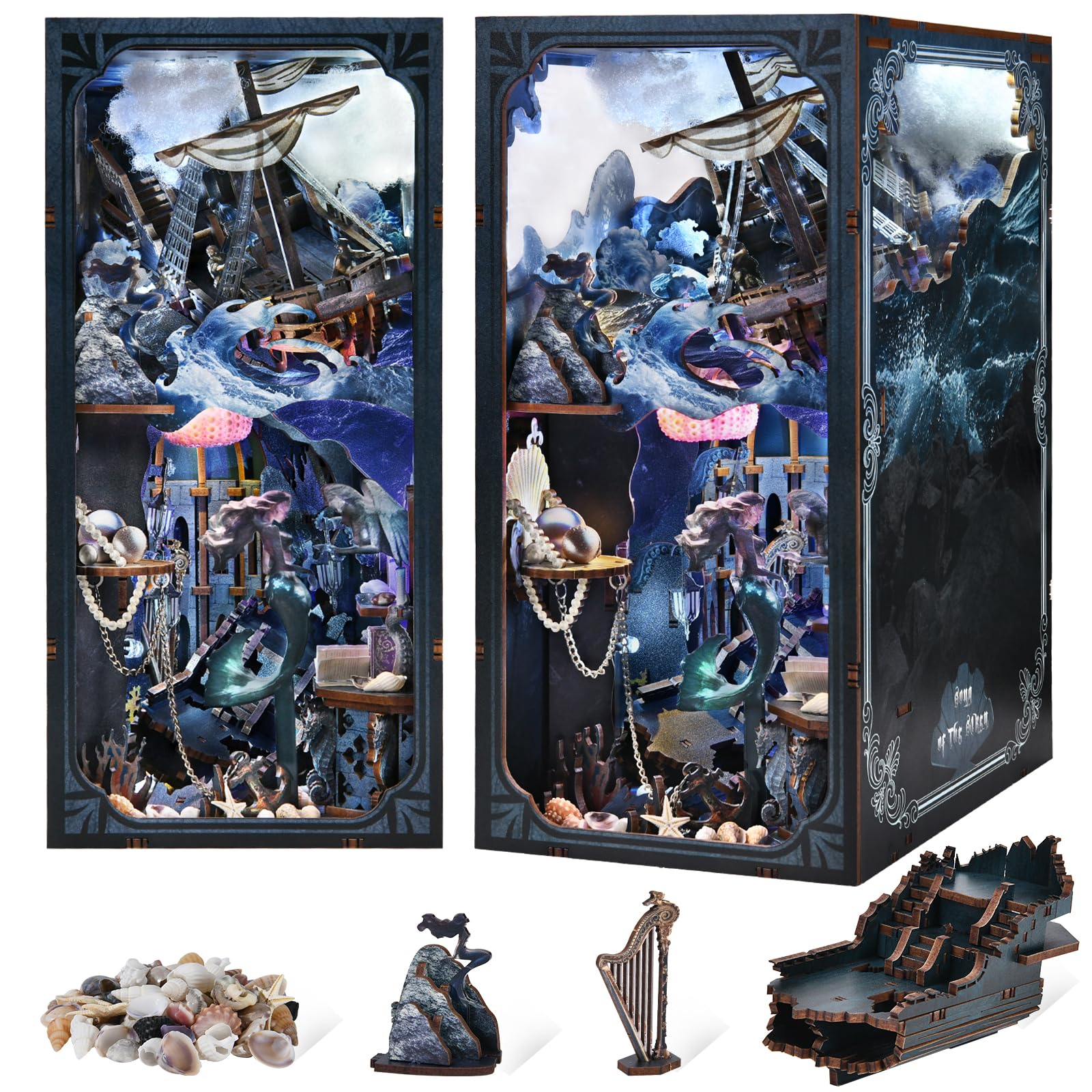 Libreria fai da te con canzone LED