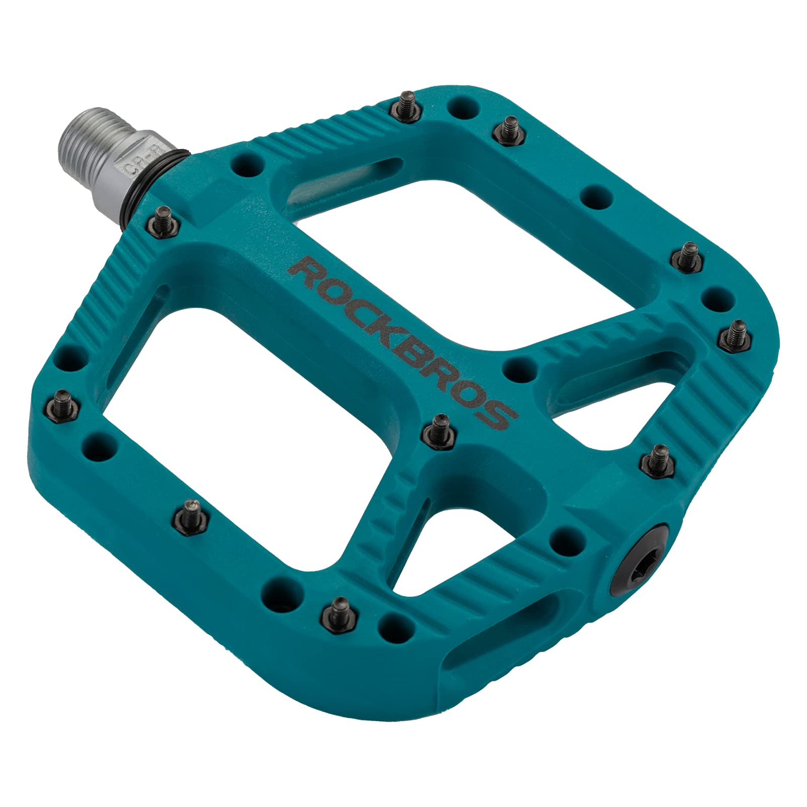 Rockbros Pedali Bici MTB Flat in Nylon Asse 9/16"