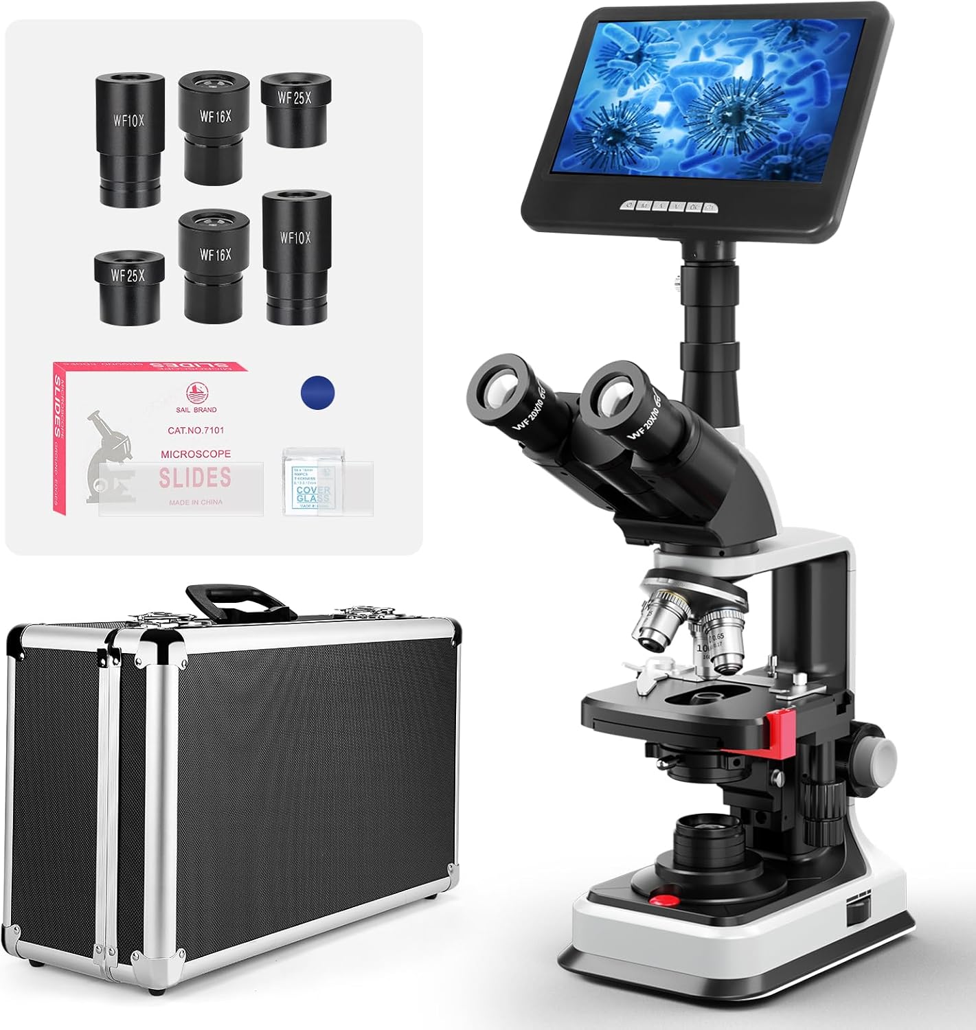 Vabiooth Lab Microscopio Composto Trinoculare 40X-2500X - immagine 1