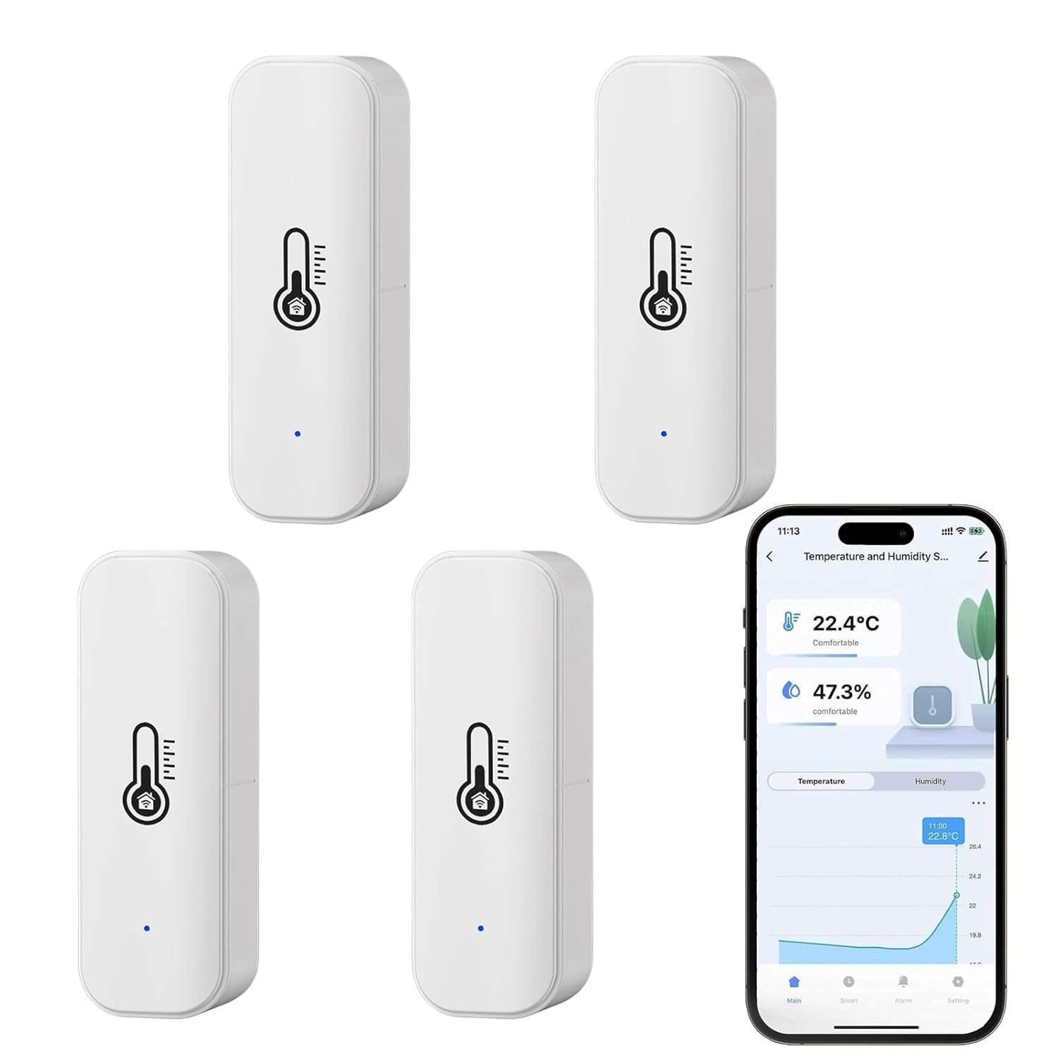 Termometro Igrometro Smart WiFi e Bluetooth - immagine 1