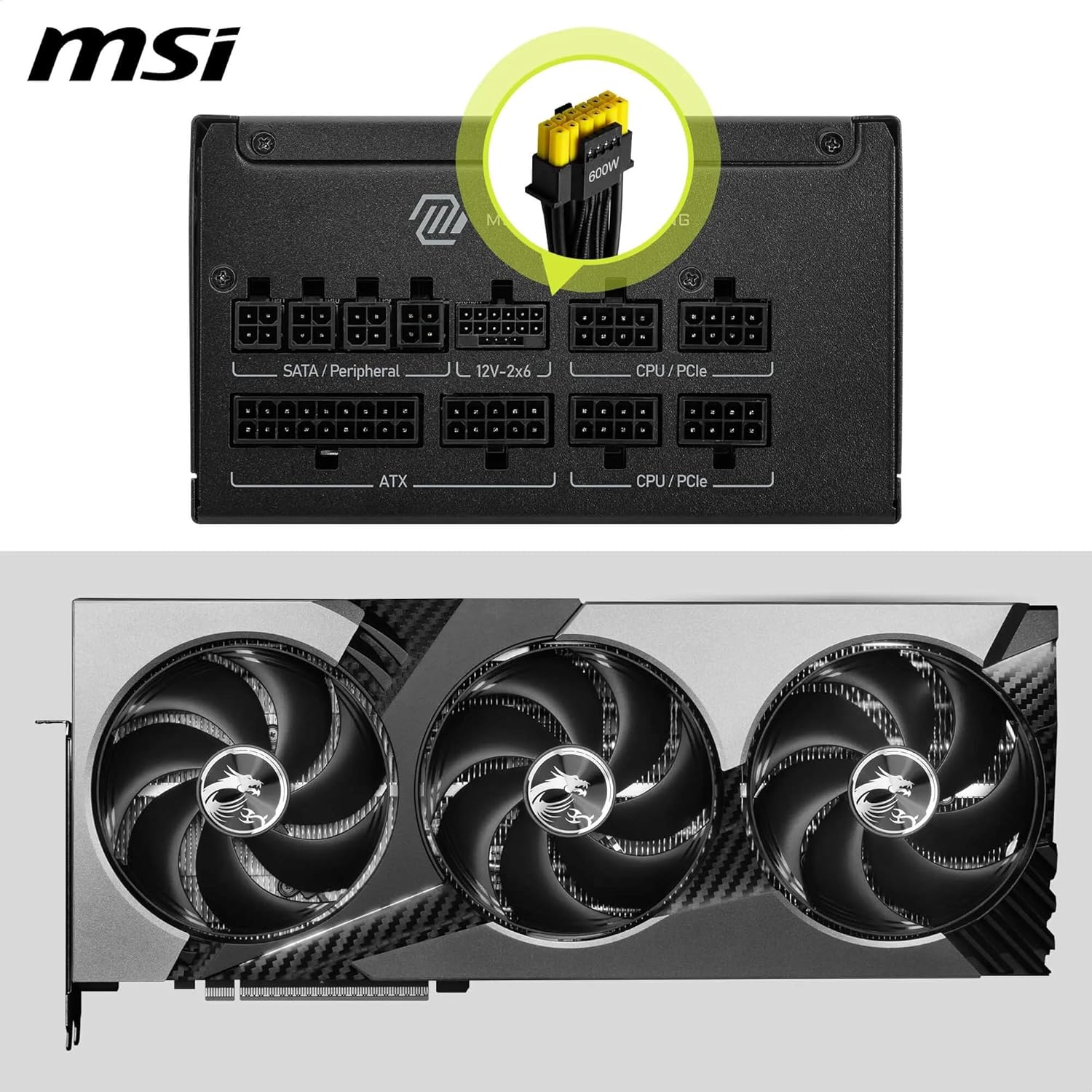 Msi MAG A850GLS PCIE5 - Alimentatore 850W ATX 3.1 - immagine 4