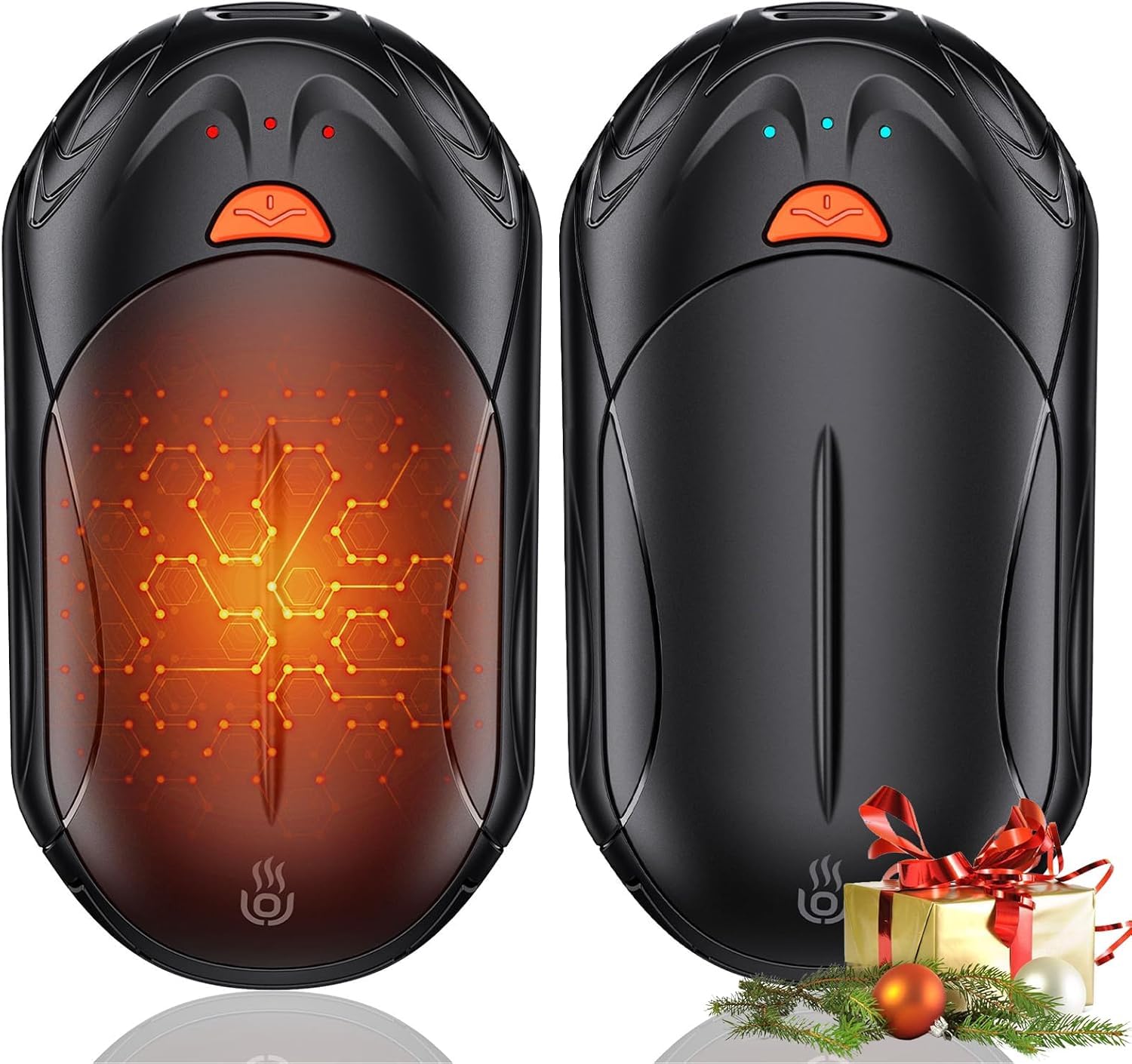 Outjut 2 Pezzi Scaldamani Elettrico 6000 mAh