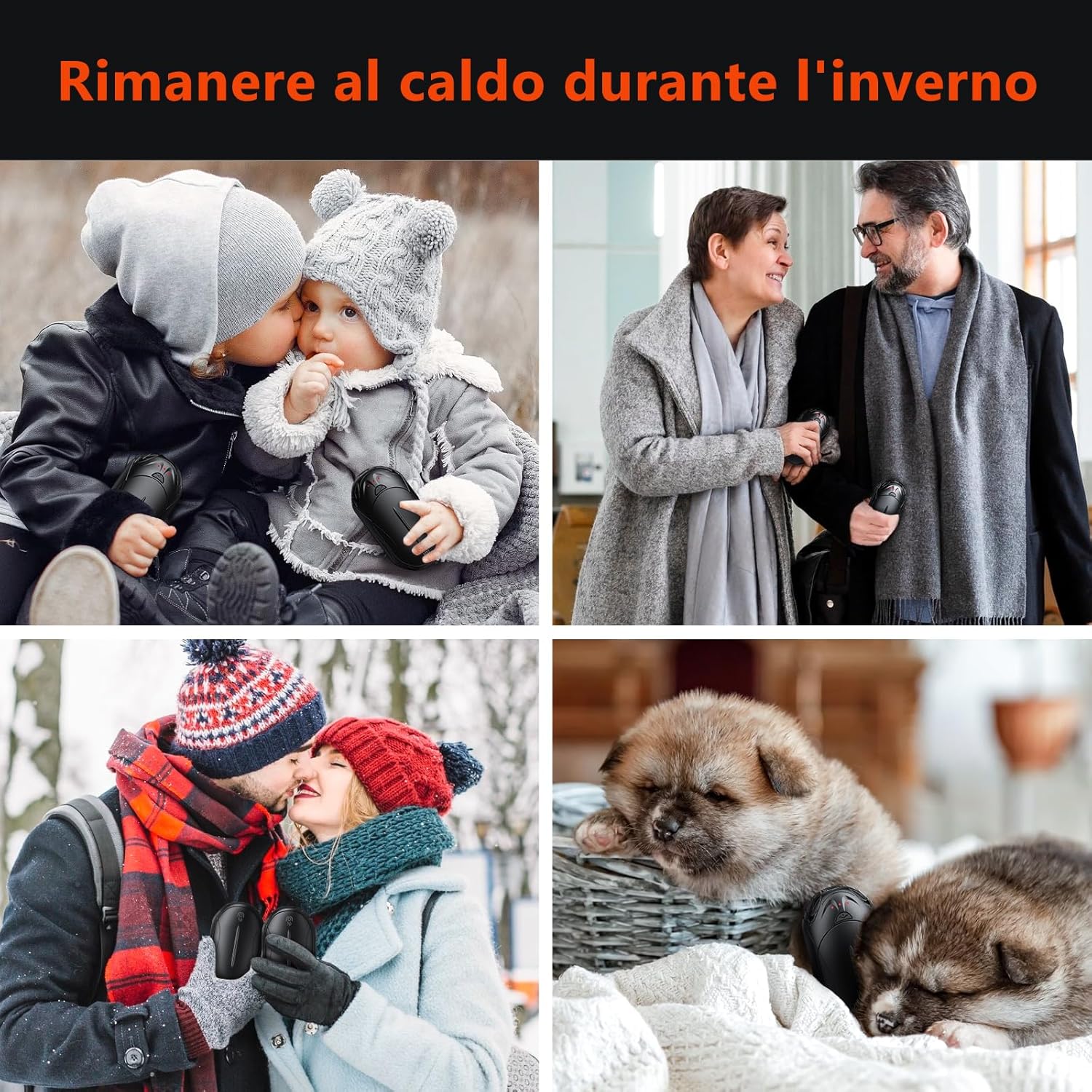 Outjut 2 Pezzi Scaldamani Elettrico 6000 mAh - immagine 7