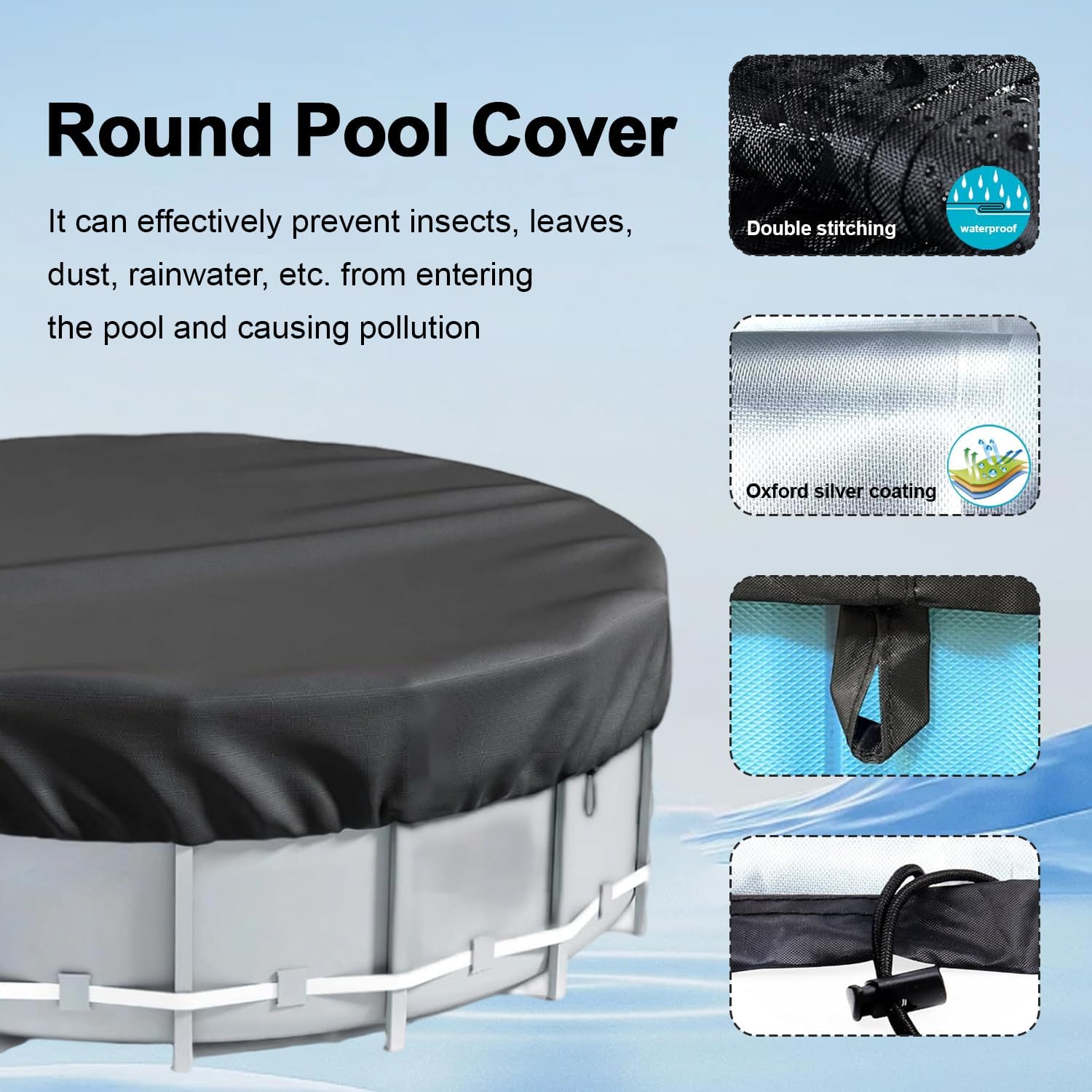 Copertura Piscina Circolare 10 piedi/310 cm - immagine 4