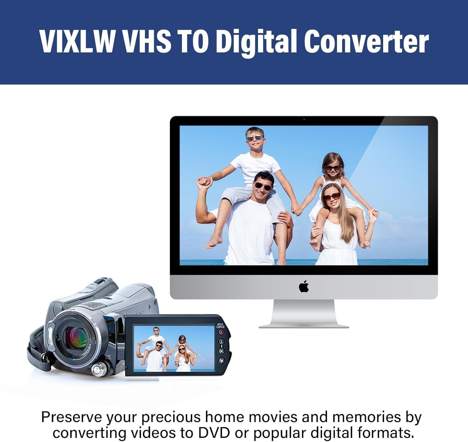 Vixlw Convertitore da VHS a Digitale e Scheda Acquisizione USB - immagine 2