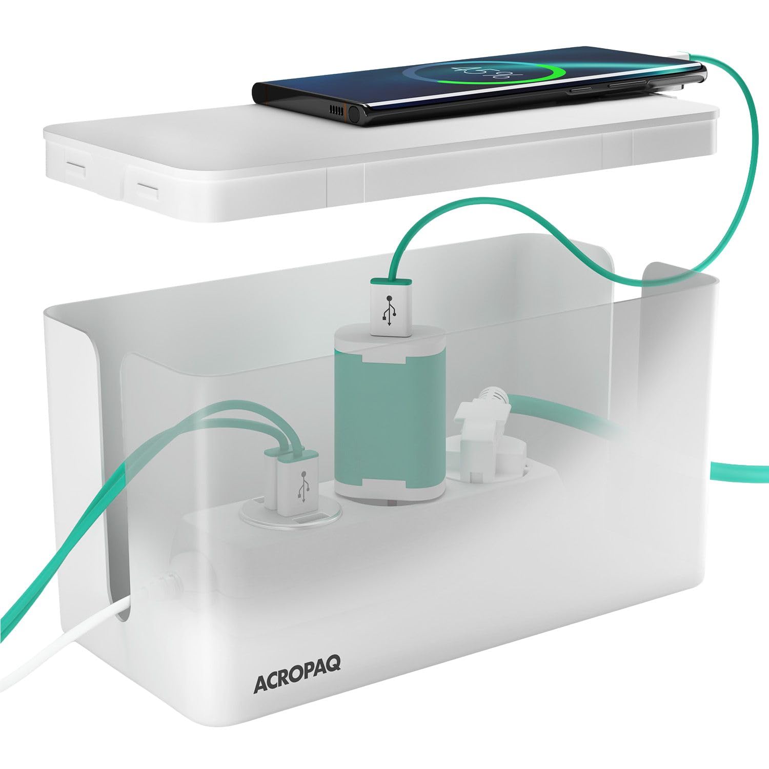 Acropaq Scatola Porta Cavi Piccola, Bianca