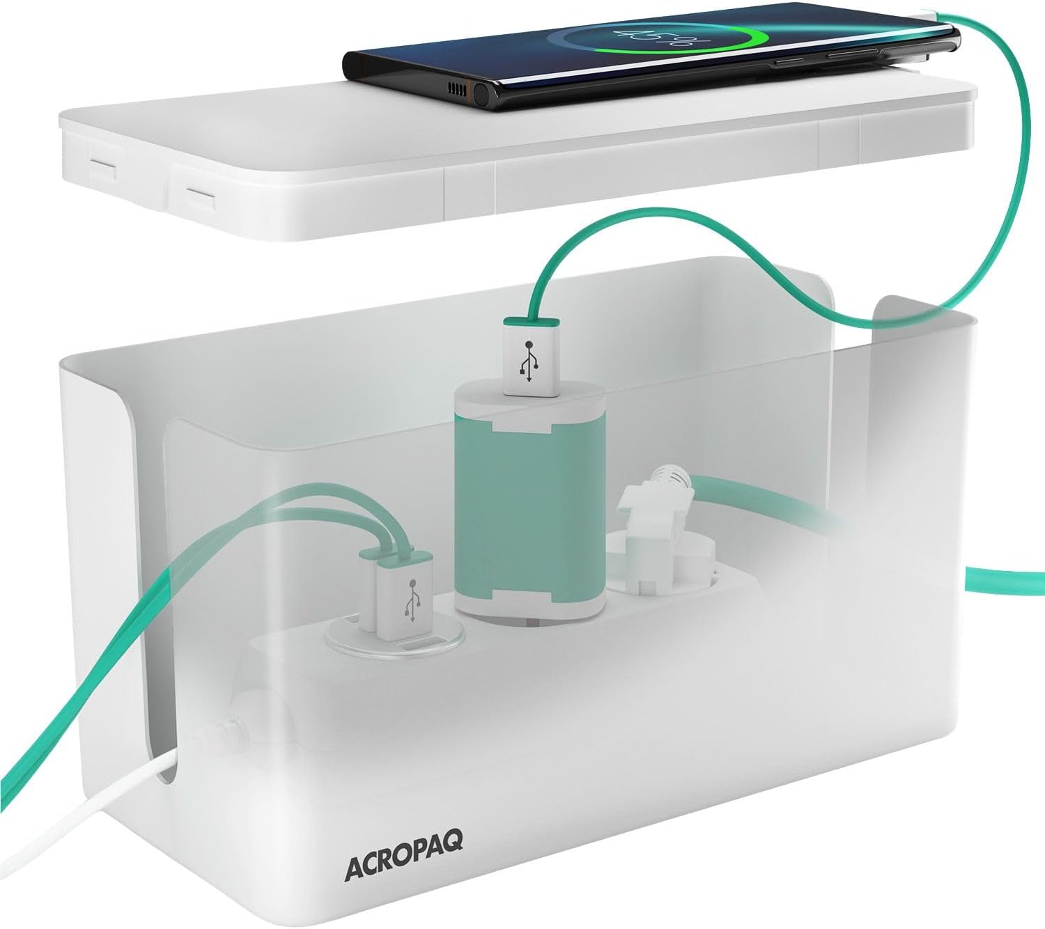 Acropaq Scatola Porta Cavi Piccola, Bianca - immagine 1