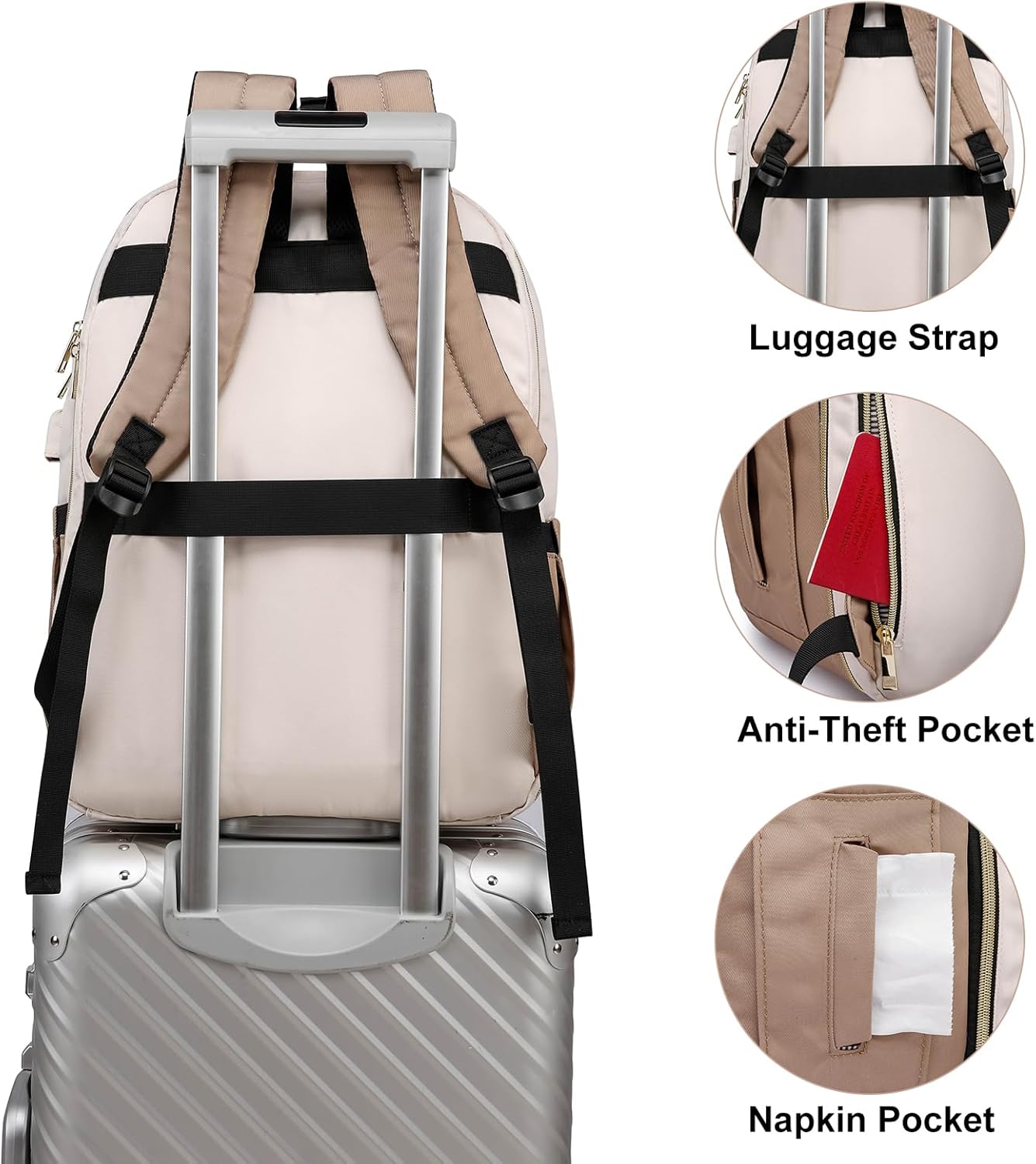 Zaino Donna/Ragazza con USB - immagine 5