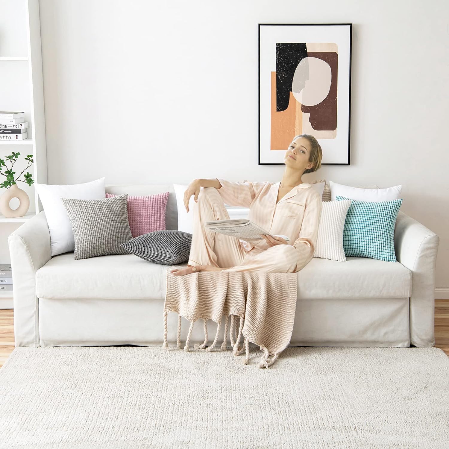 Miulee Imbottitura Cuscini Decorativi 30x50, 2 Pezzi - immagine 5