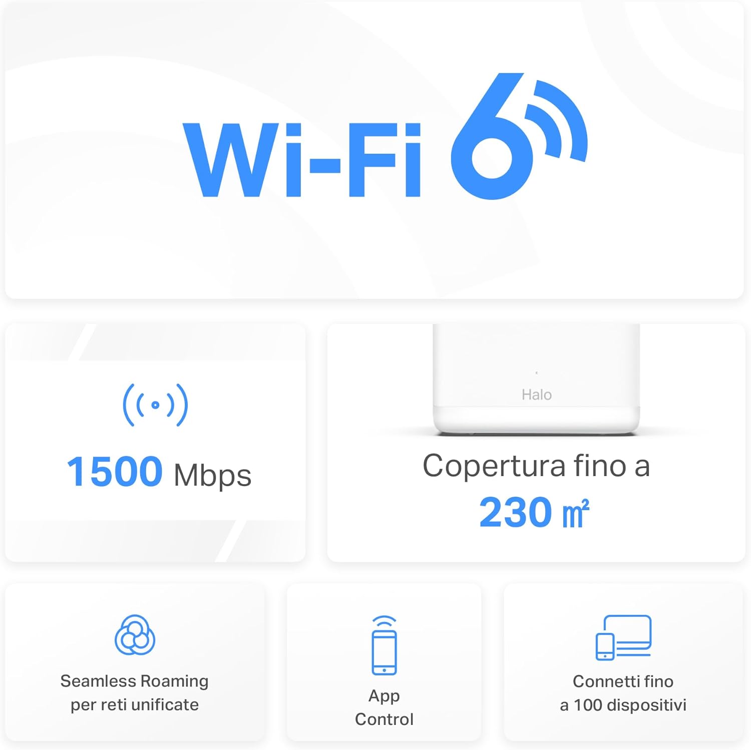 Mercusys TP-Link Router Mesh WiFi 6 AX1500Mbps - immagine 3