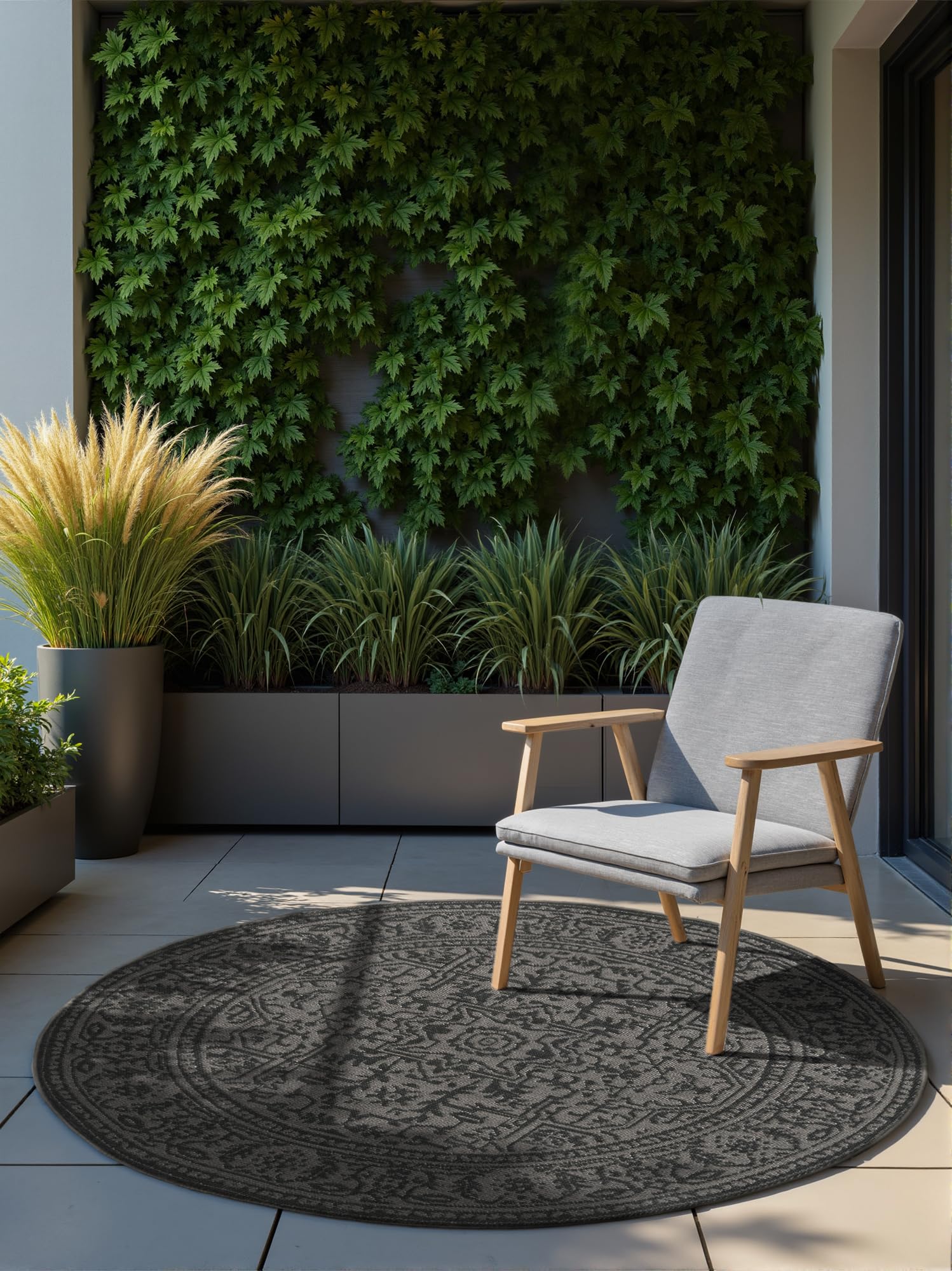 Northrugs Kona - Tappeto Rotondo Classico Esterno/Interno